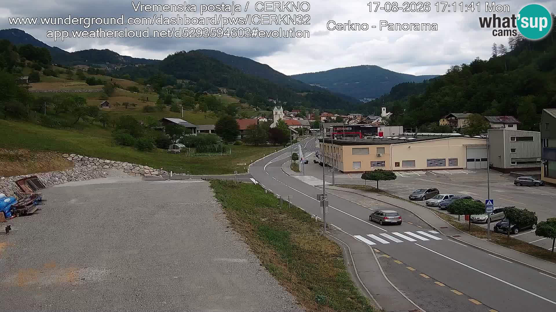 Cerkno Stadteingang Live-Webcam