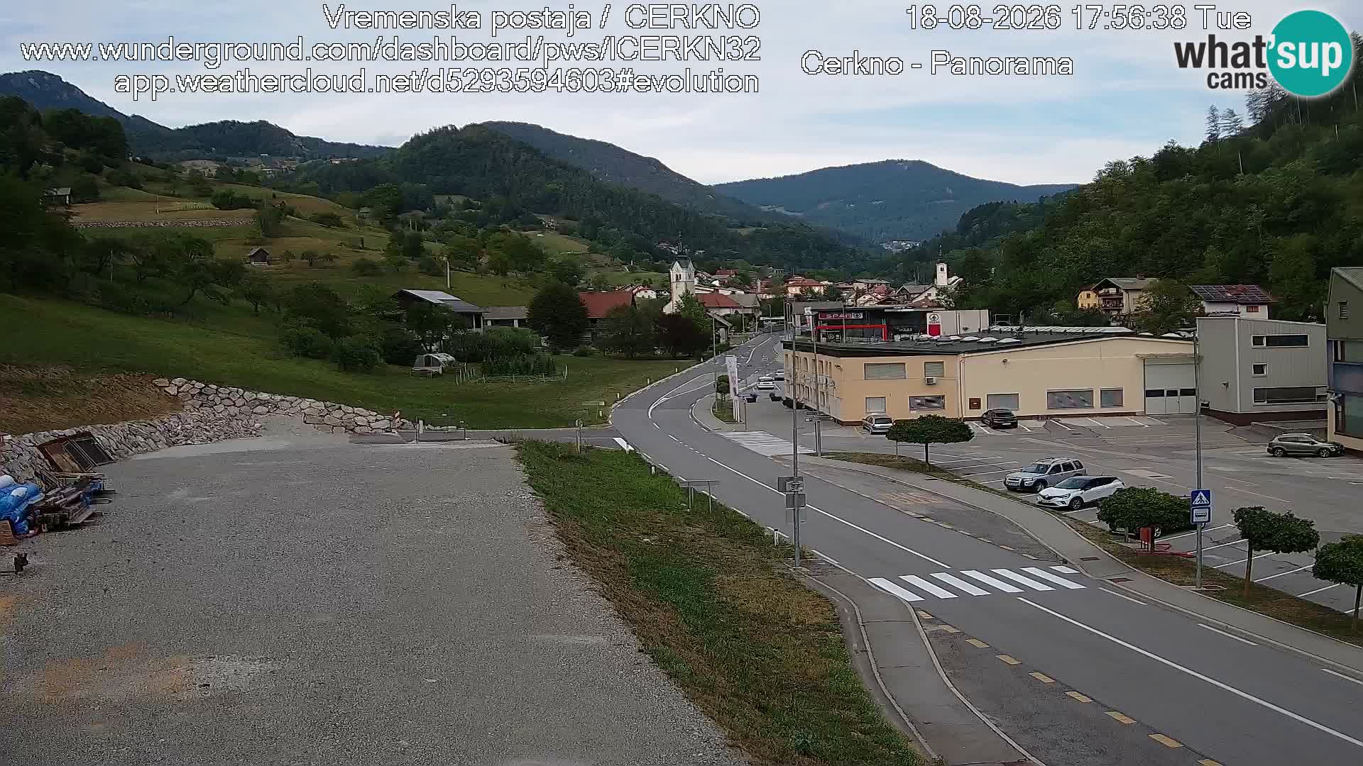 Cerkno ulaz u grad – Kamera uživo