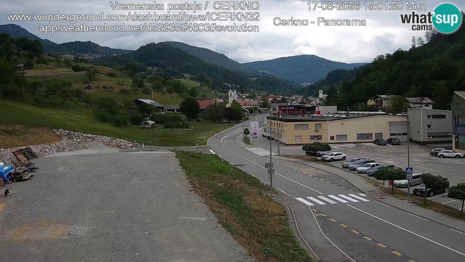 Cerkno Stadteingang Live-Webcam