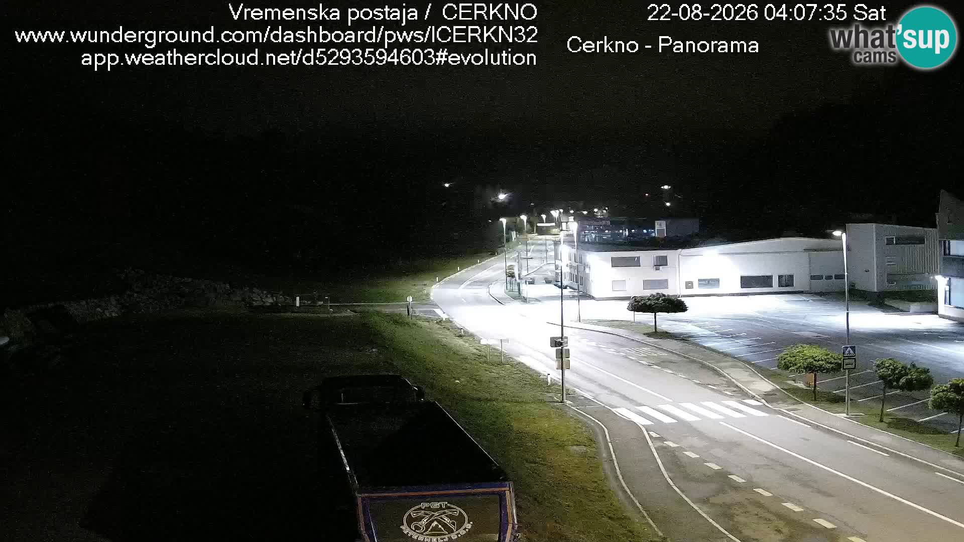 Webcam en direct – Entrée de la ville de Cerkno