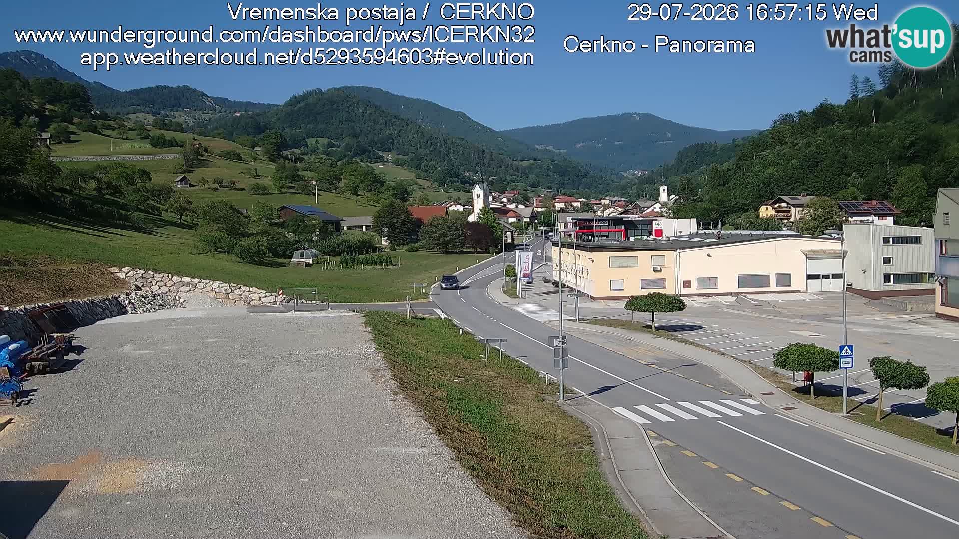 Cerkno Stadteingang Live-Webcam
