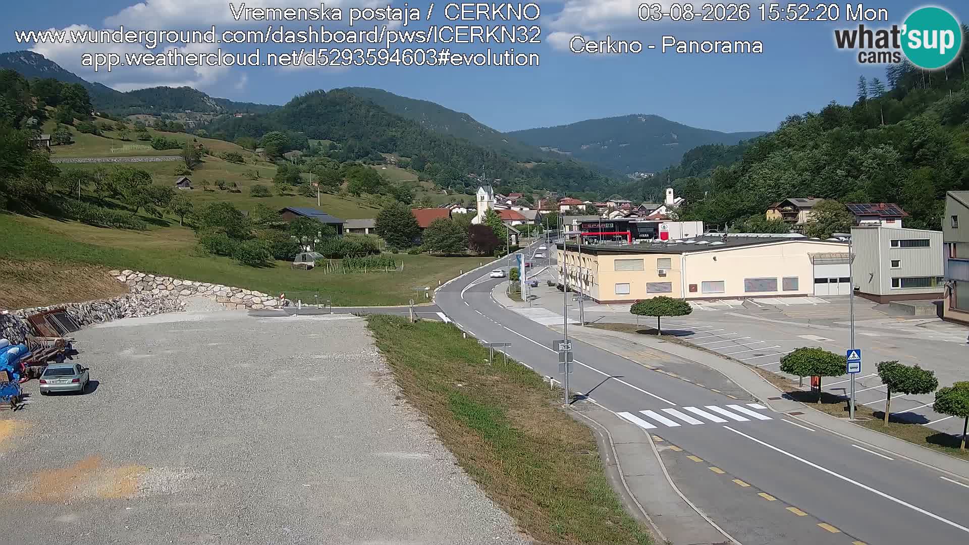 Webcam Ingresso Città di Cerkno