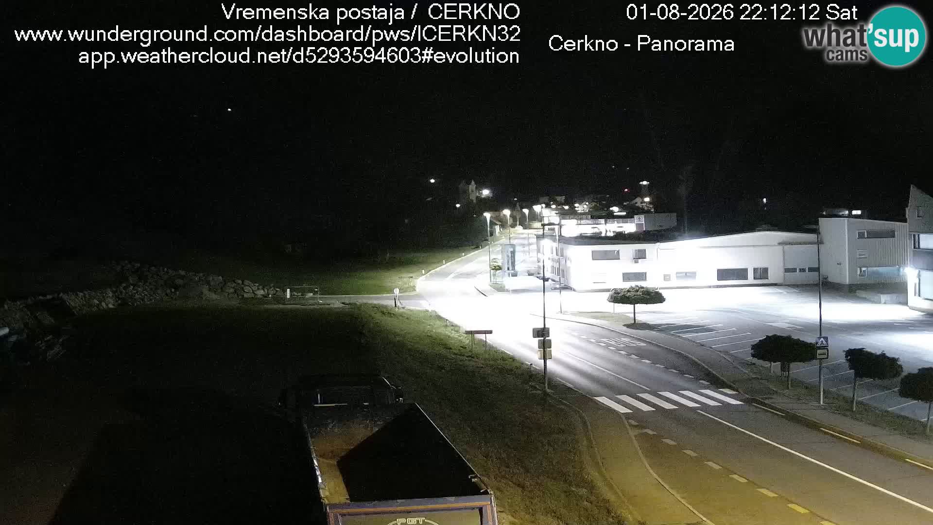 Webcam en direct – Entrée de la ville de Cerkno