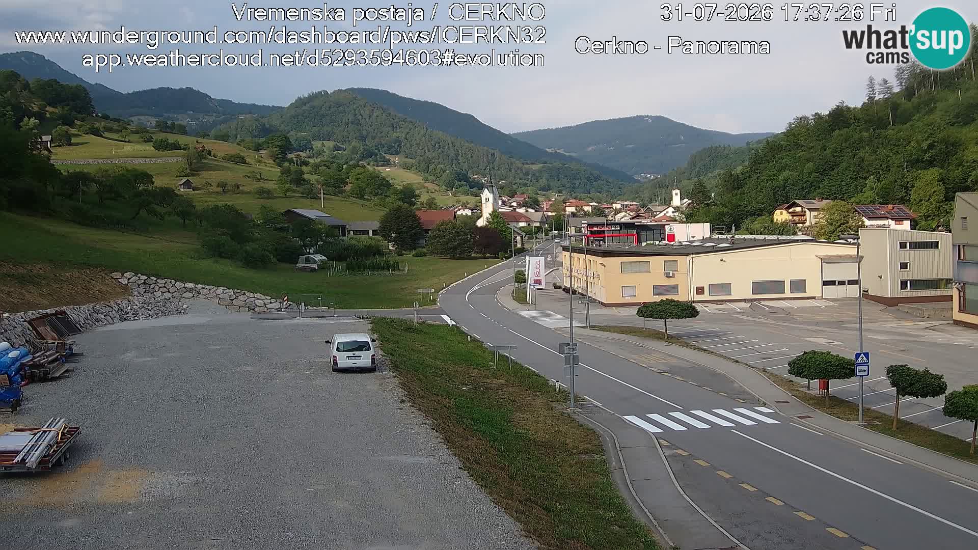 Cerkno ulaz u grad – Kamera uživo