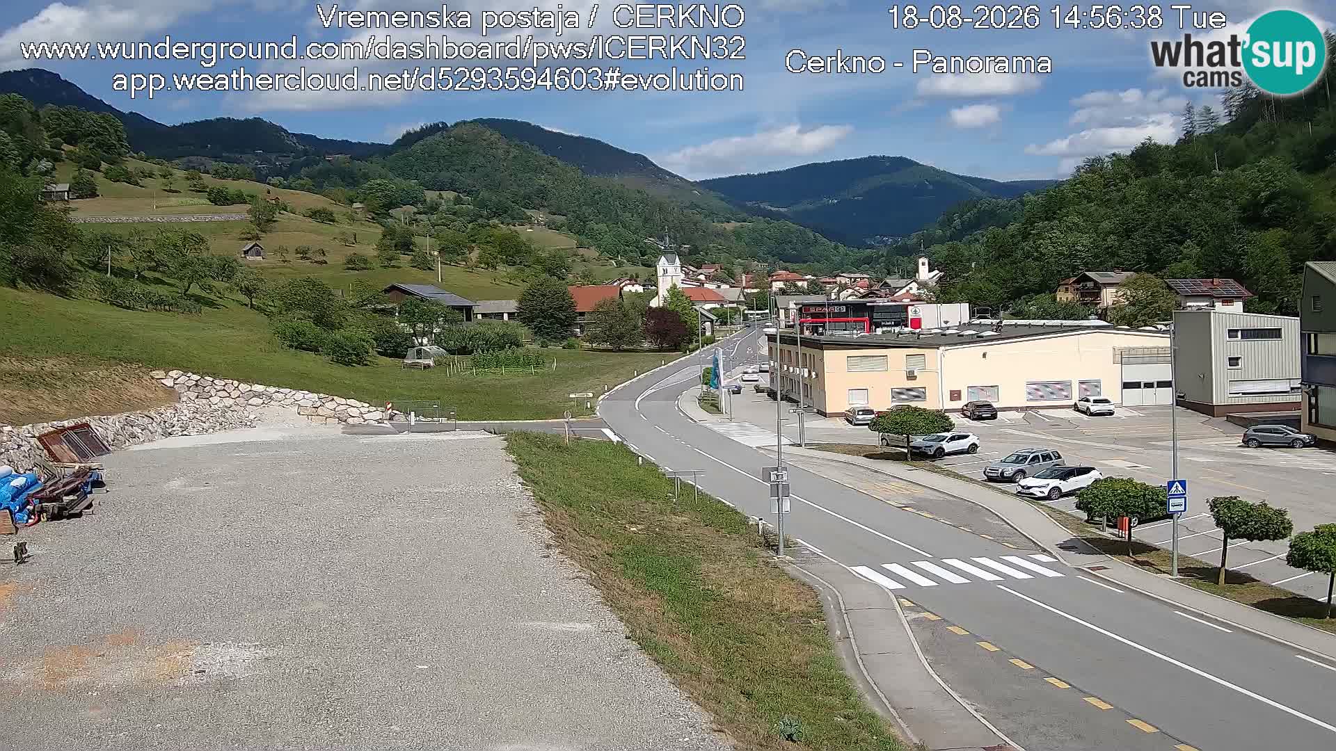 Cerkno ulaz u grad – Kamera uživo