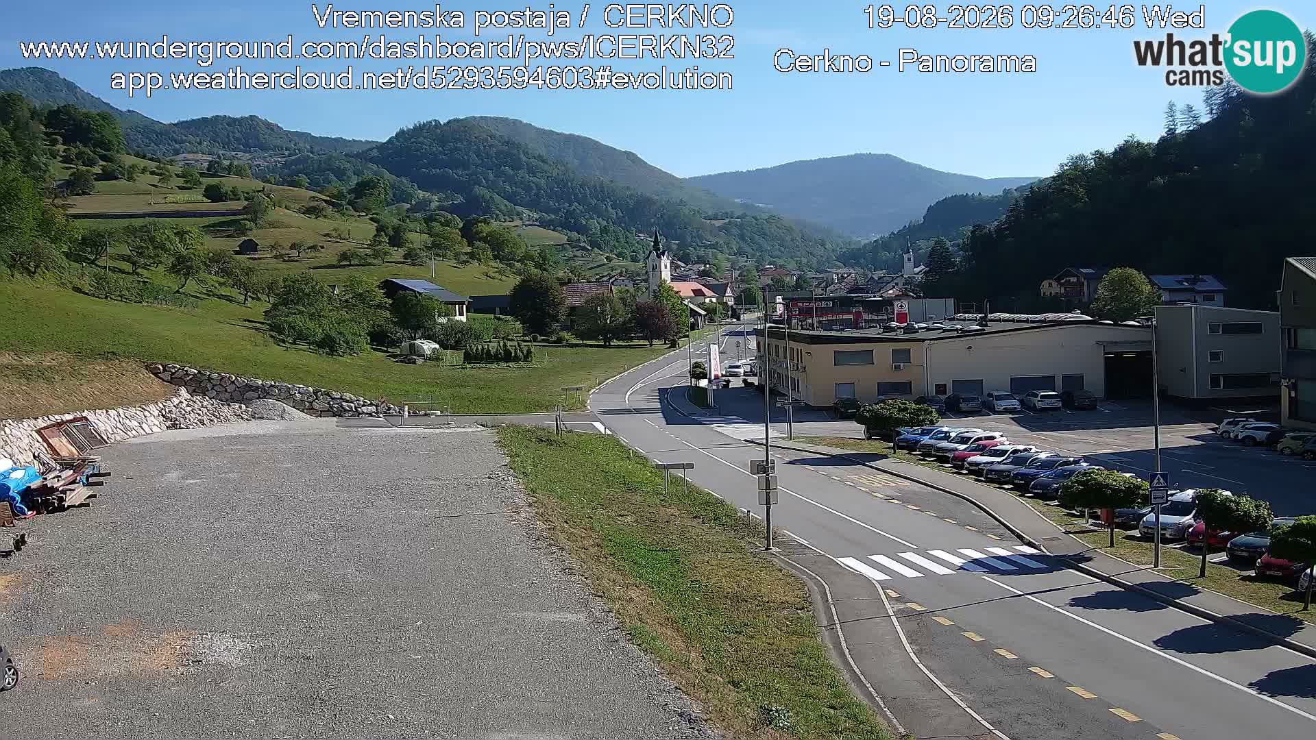 Webcam Ingresso Città di Cerkno
