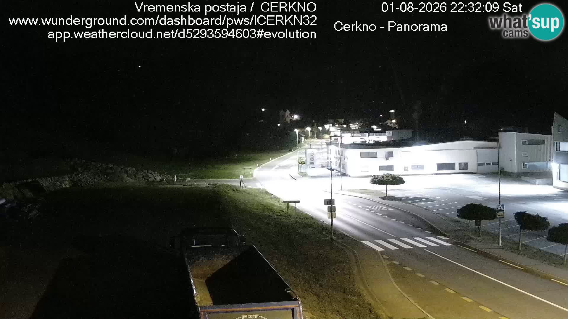 Webcam en direct – Entrée de la ville de Cerkno