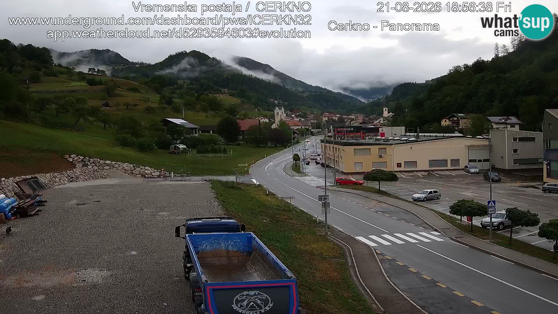 Cerkno ulaz u grad – Kamera uživo