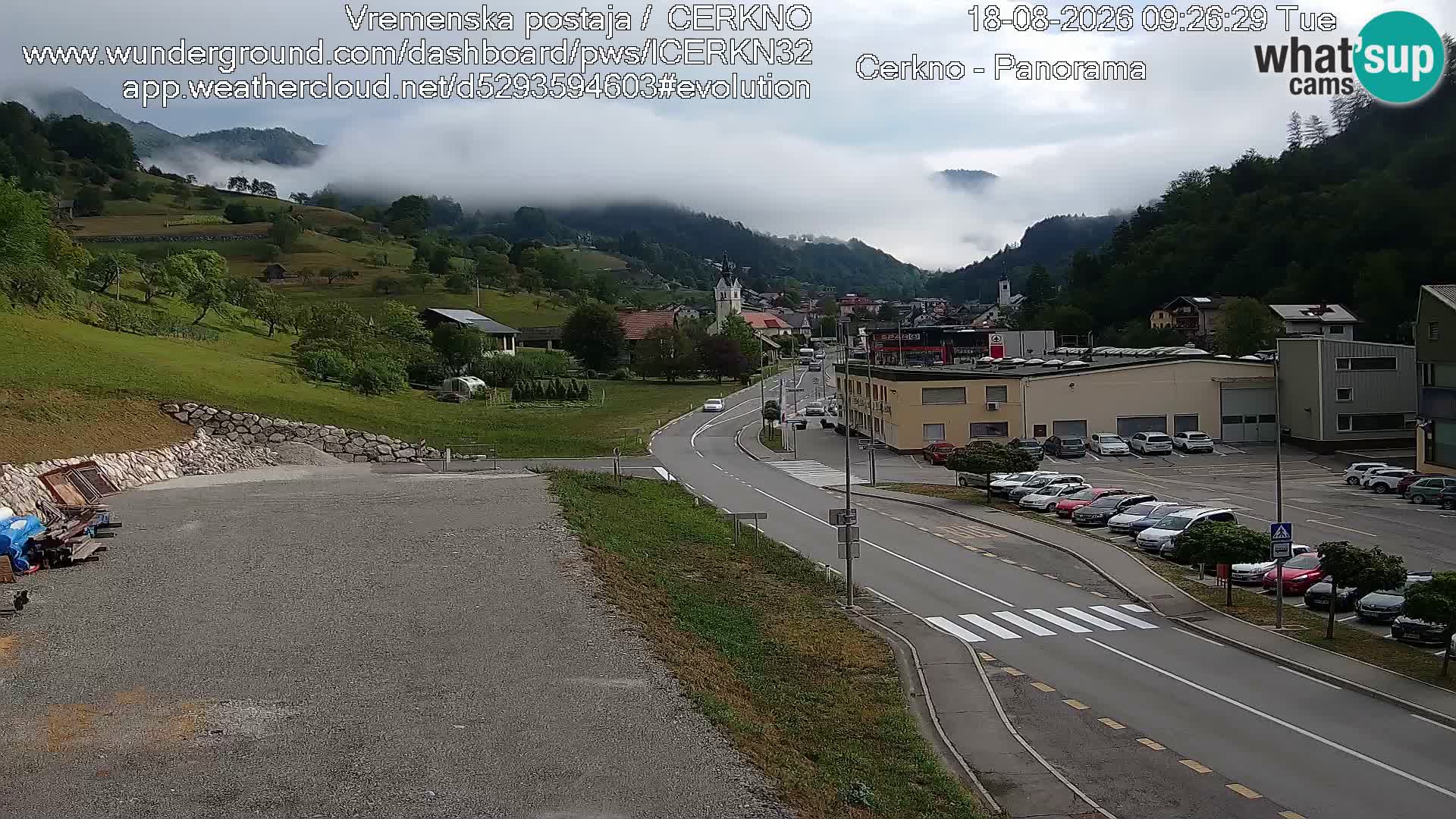 Webcam Ingresso Città di Cerkno