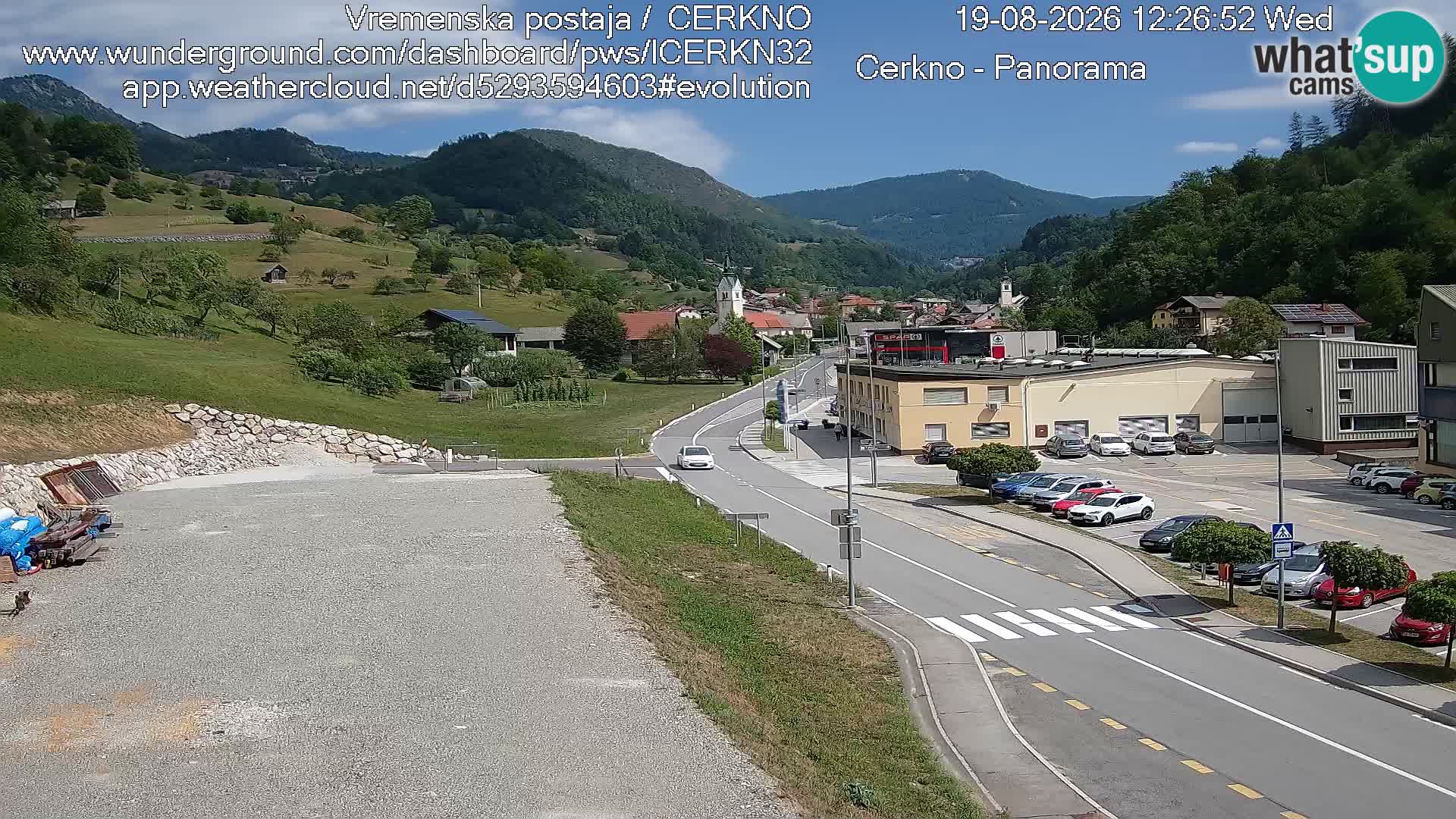 Cerkno Stadteingang Live-Webcam