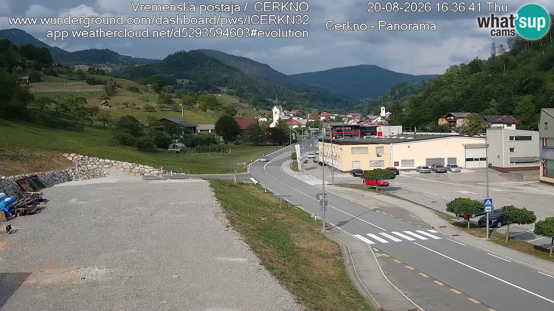 Cerkno ulaz u grad – Kamera uživo