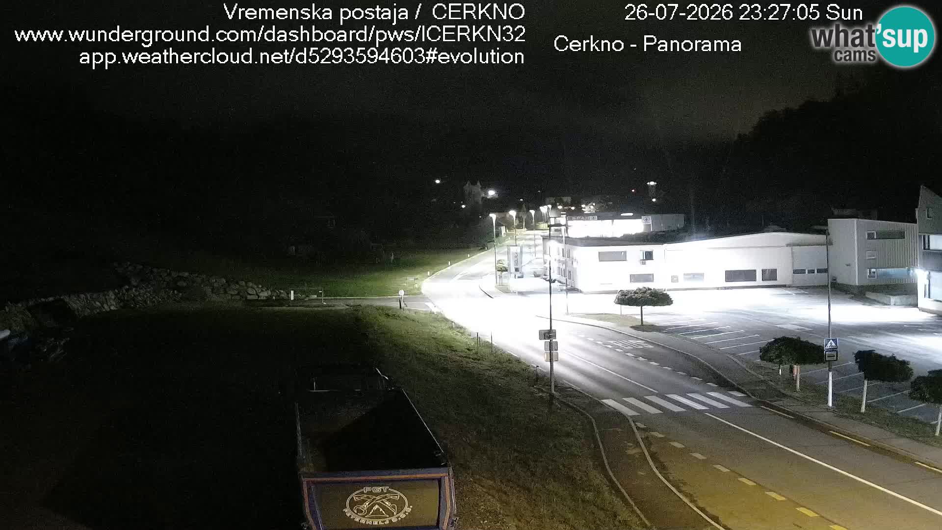 Cerkno entrada a la ciudad Webcam en vivo
