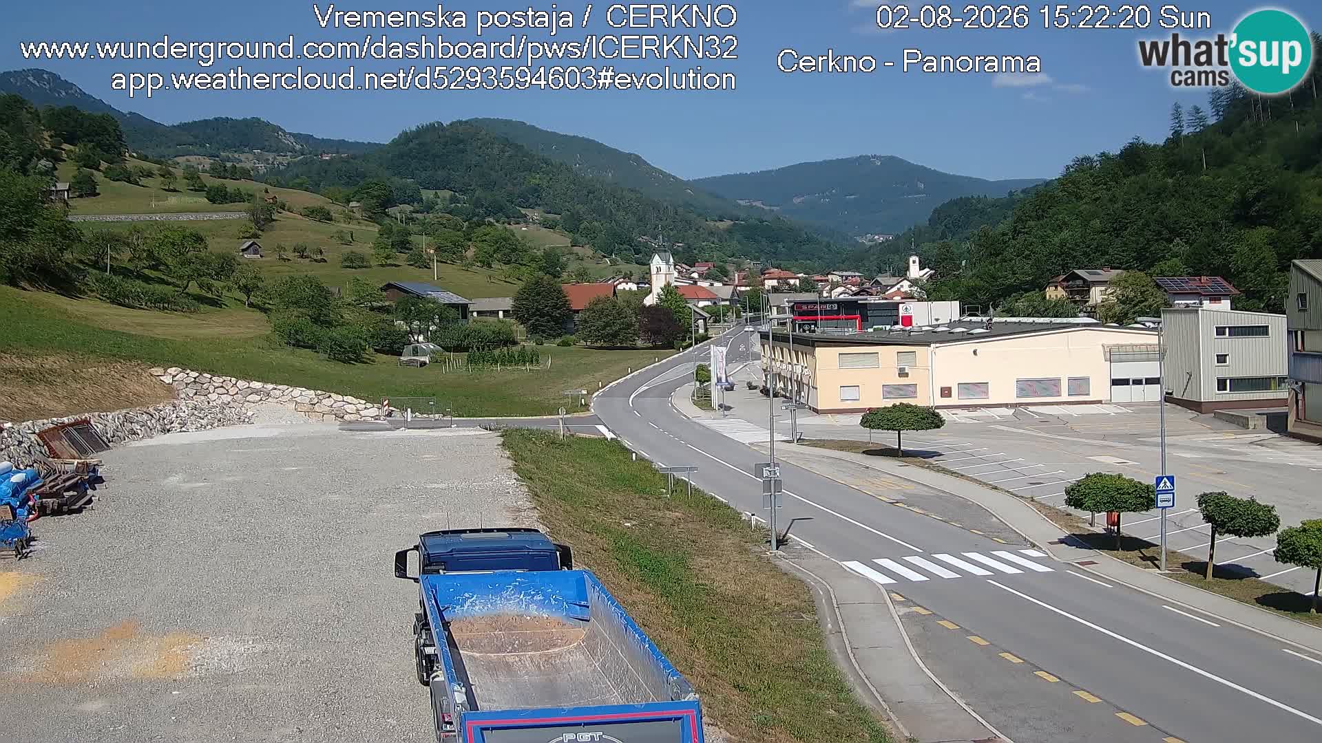 Cerkno ulaz u grad – Kamera uživo