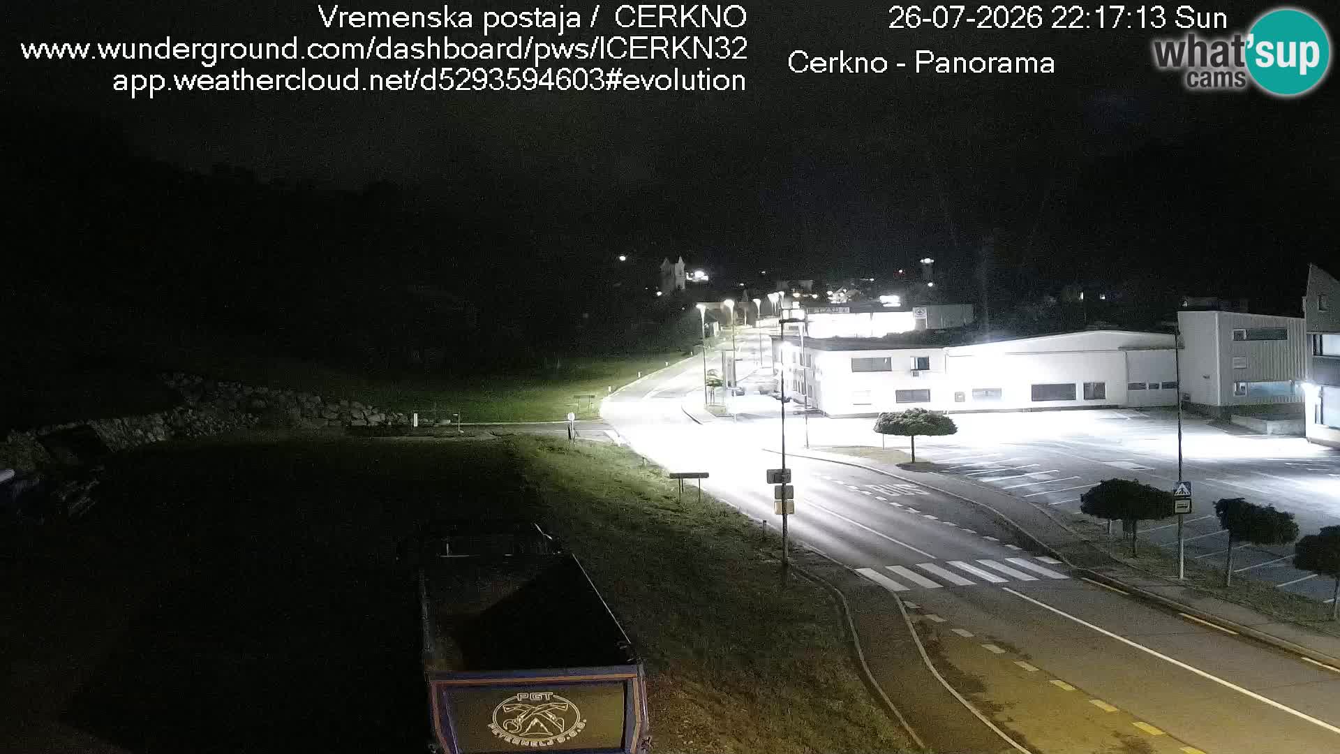 Webcam en direct – Entrée de la ville de Cerkno