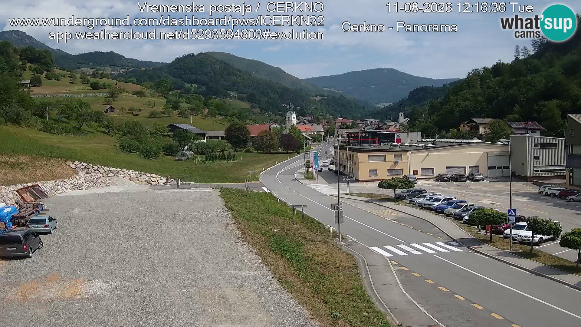Cerkno Stadteingang Live-Webcam