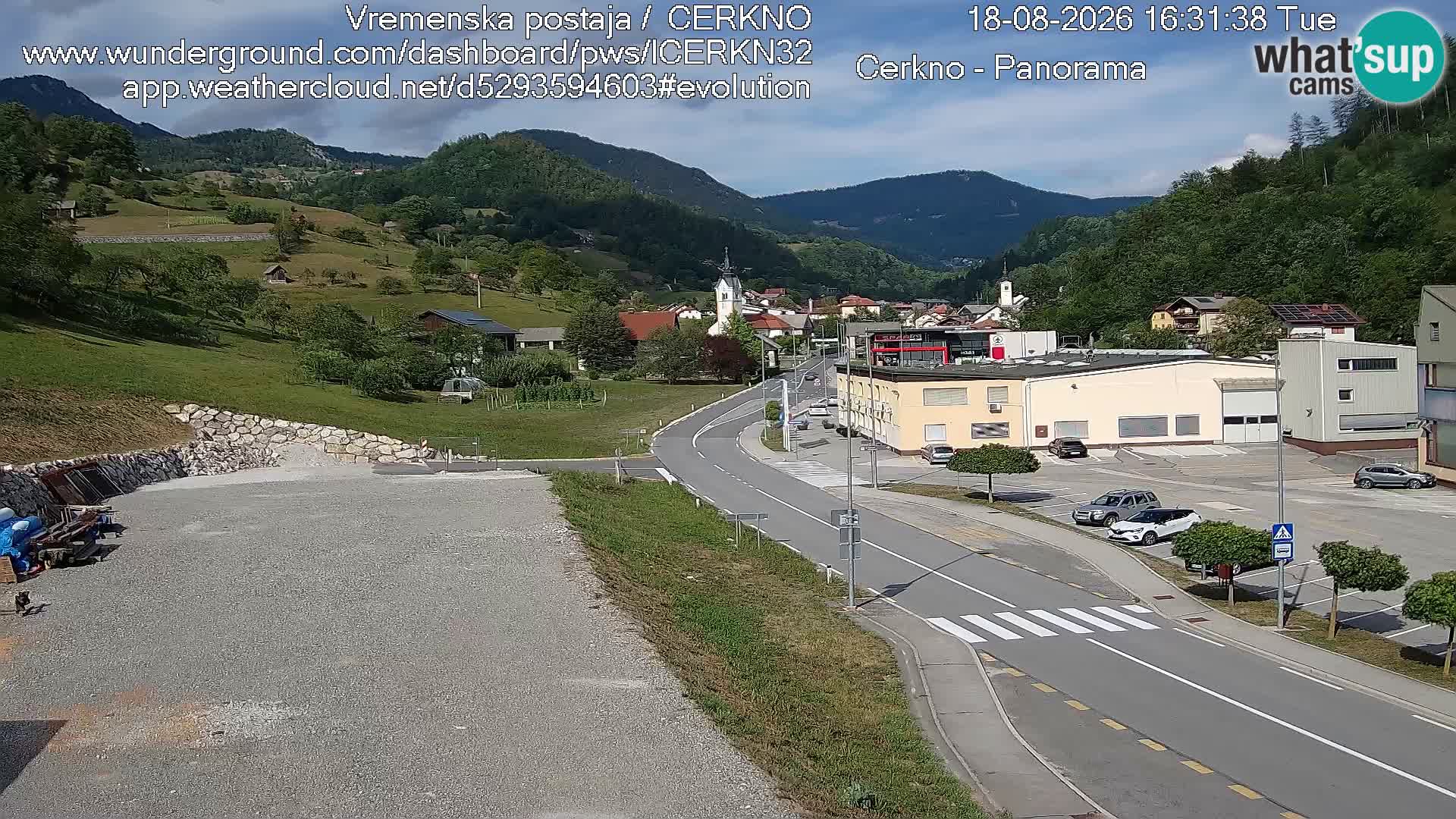 Webcam Ingresso Città di Cerkno