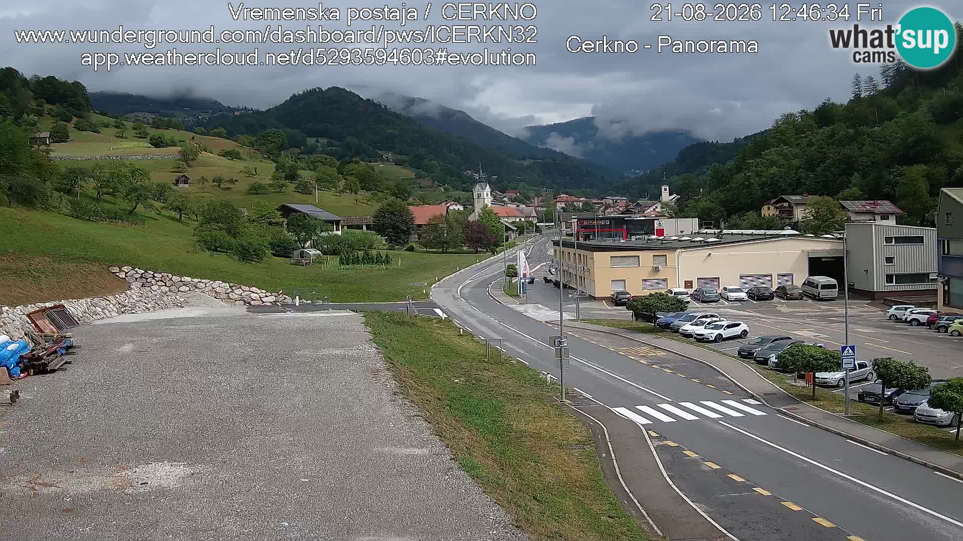 Cerkno Stadteingang Live-Webcam