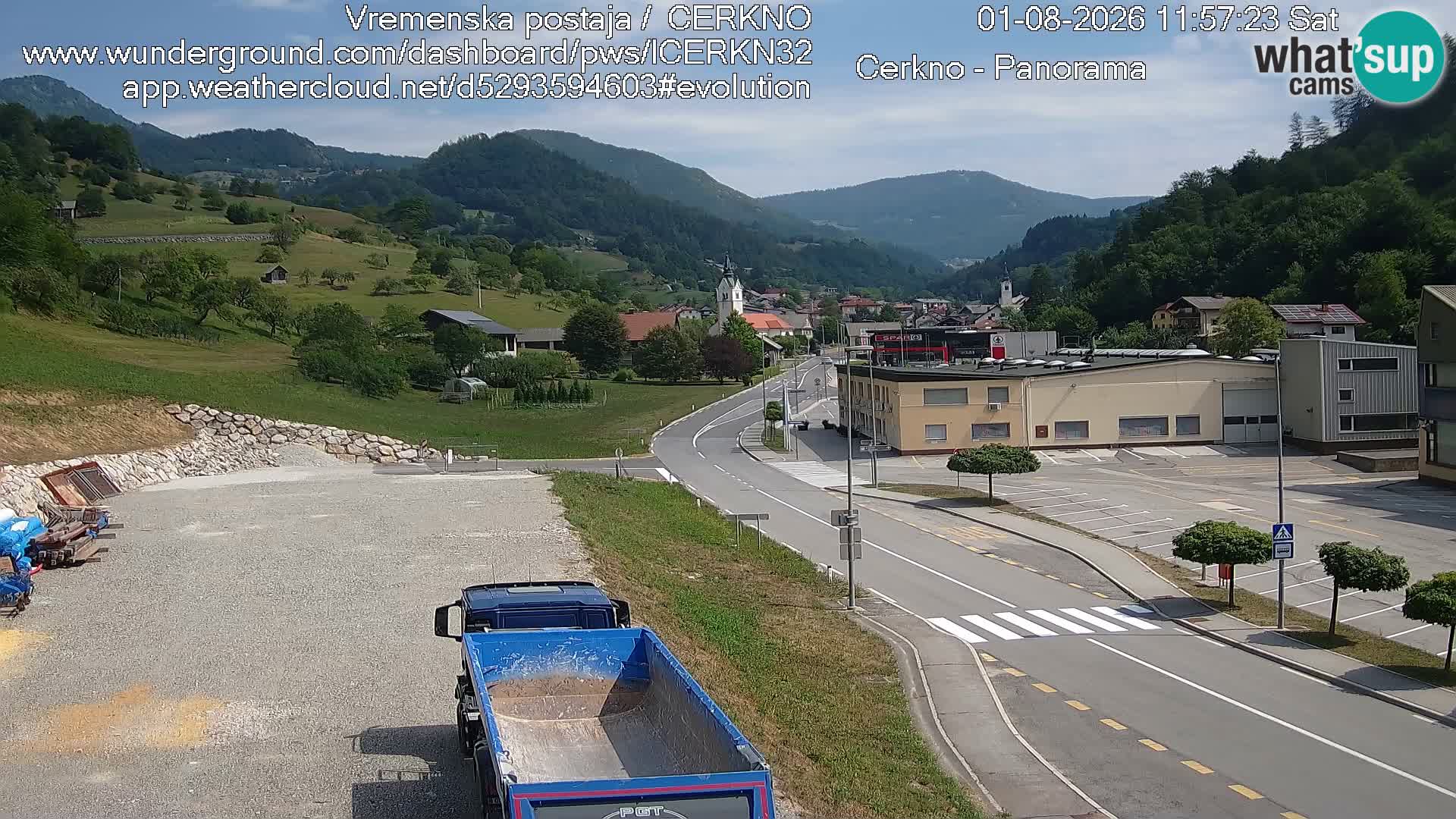 Cerkno ulaz u grad – Kamera uživo