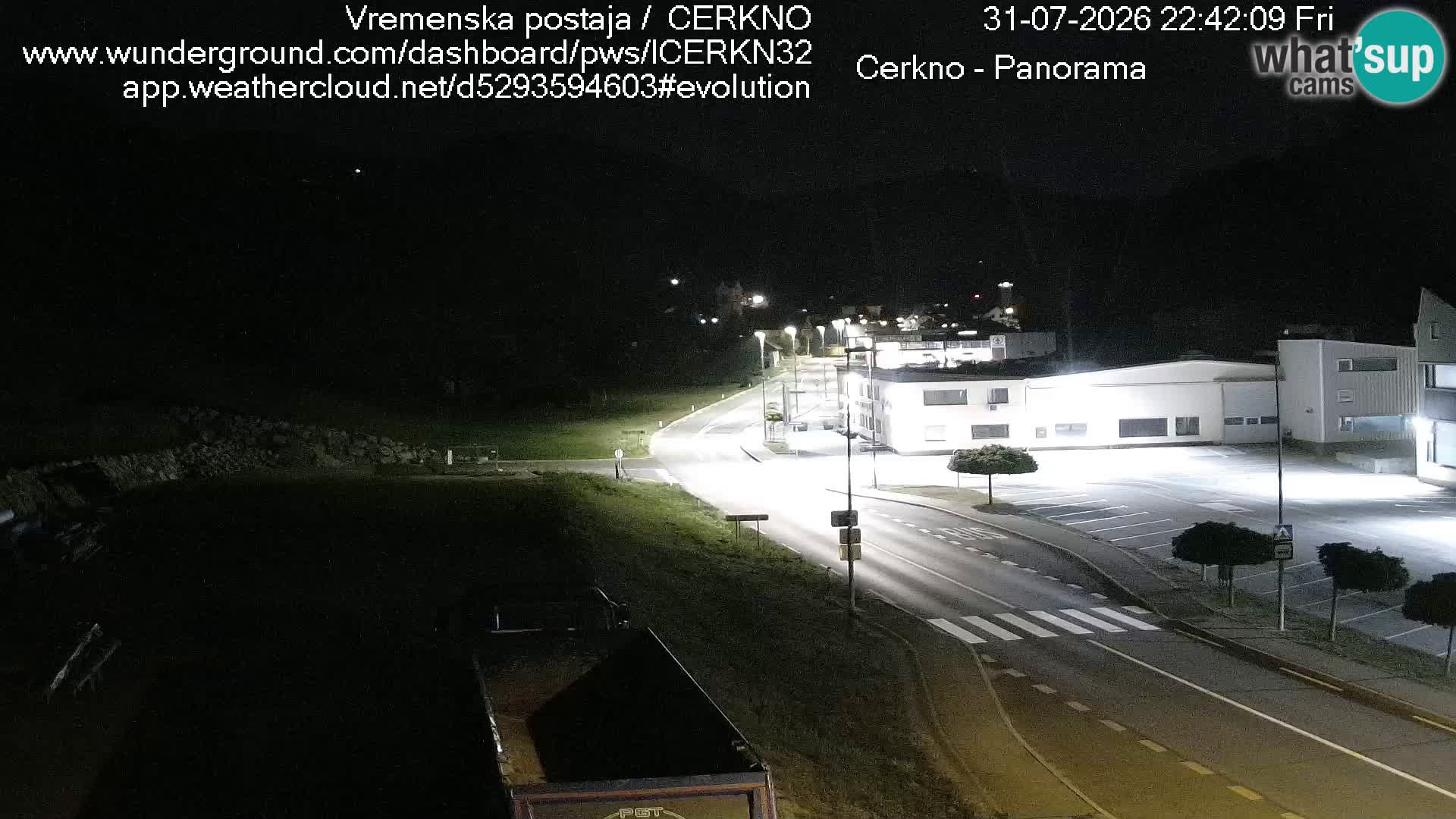 Cerkno entrada a la ciudad Webcam en vivo