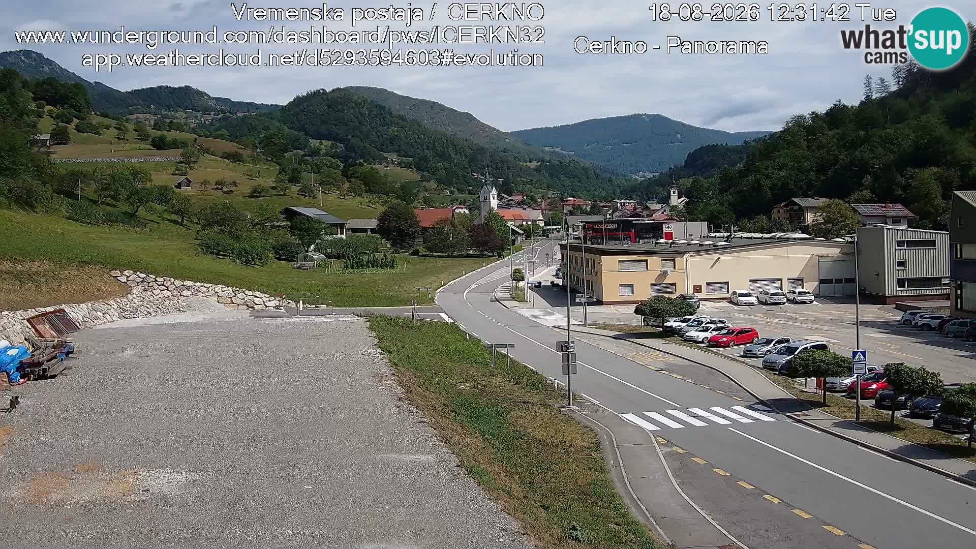 Cerkno Stadteingang Live-Webcam