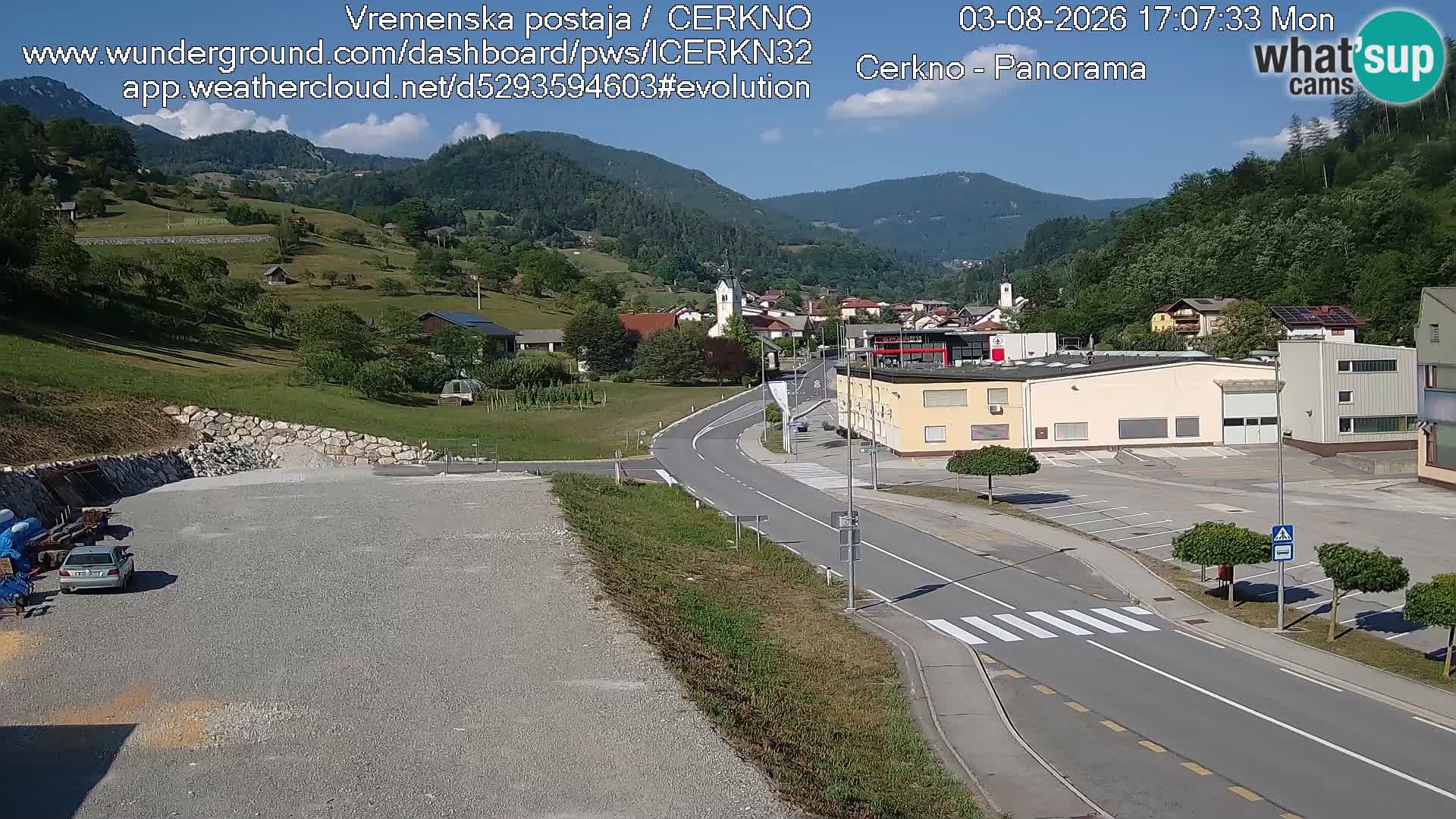 Cerkno Stadteingang Live-Webcam