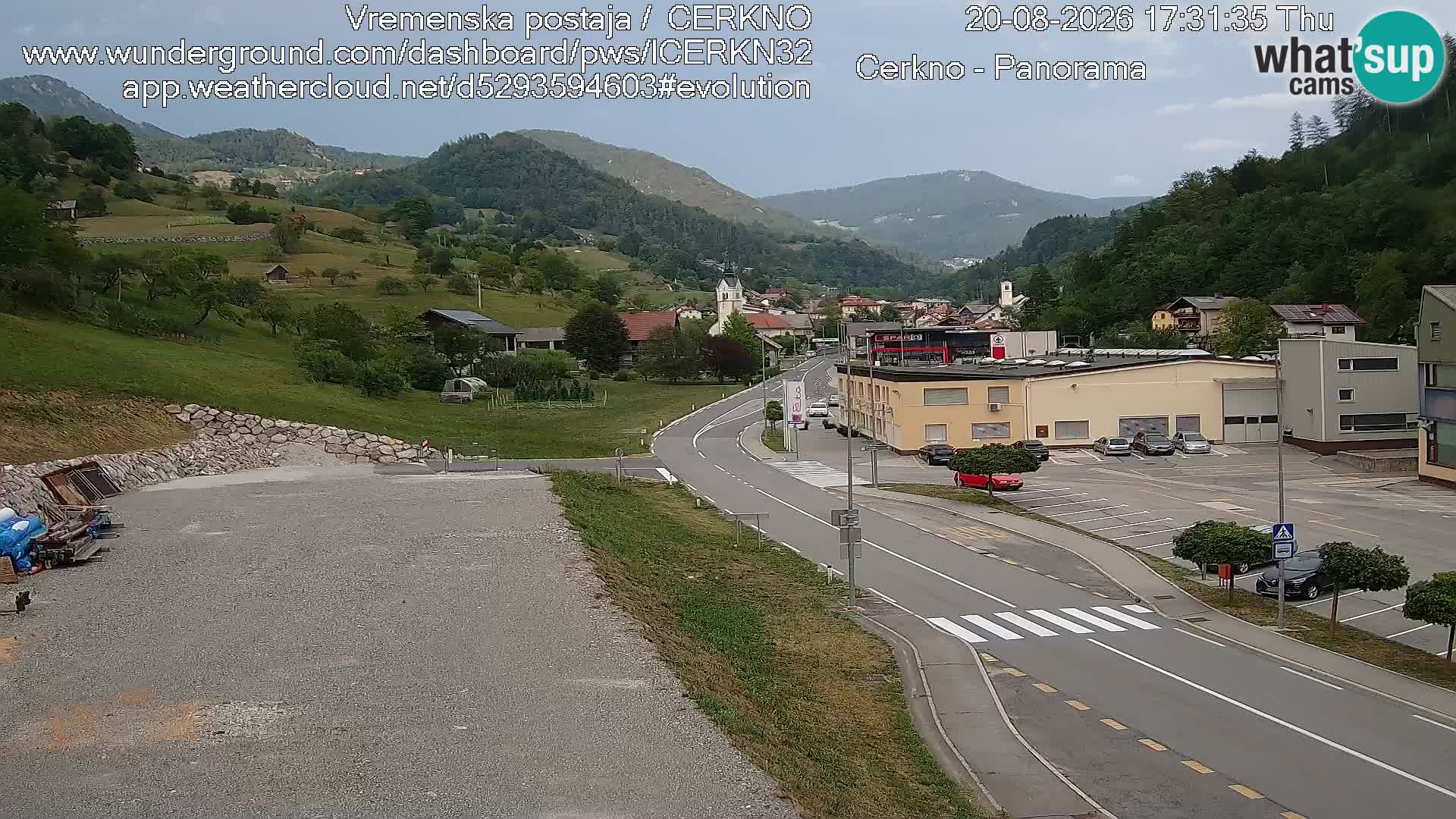 Cerkno Stadteingang Live-Webcam