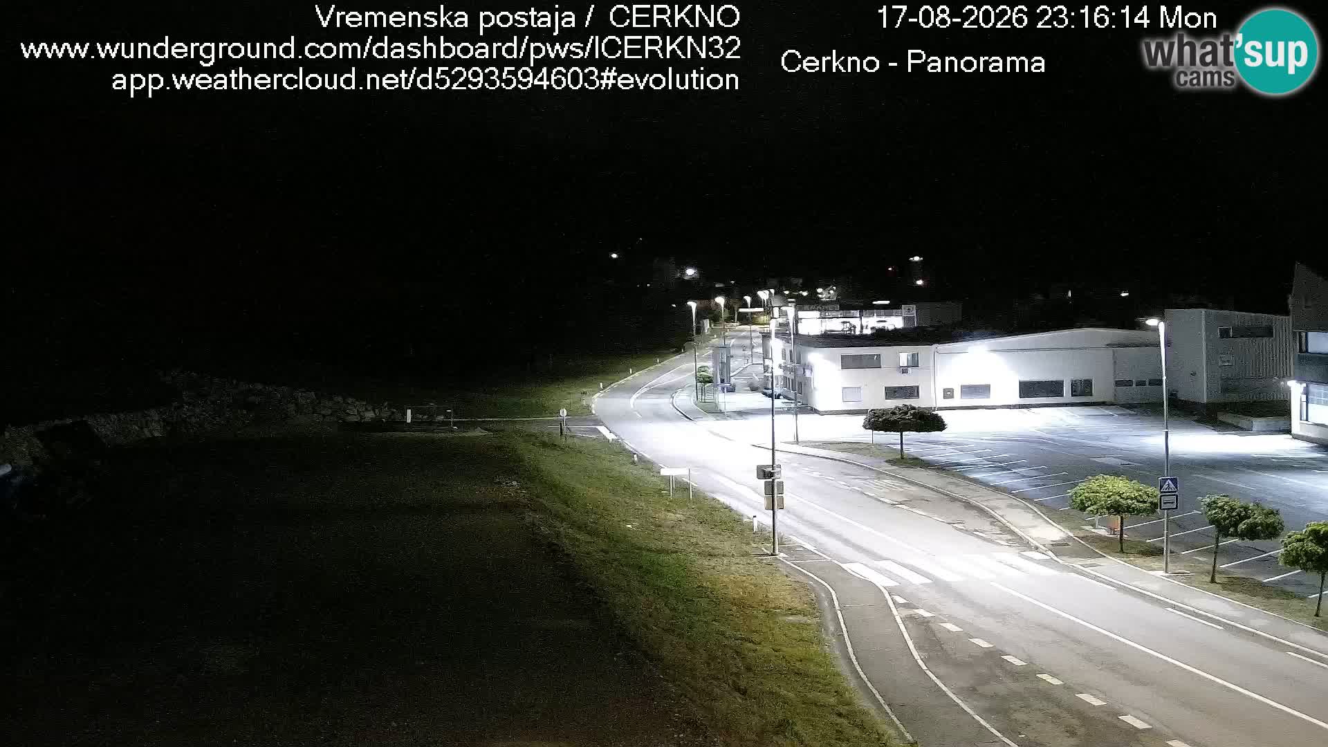 Cerkno city entrance Live Webcam