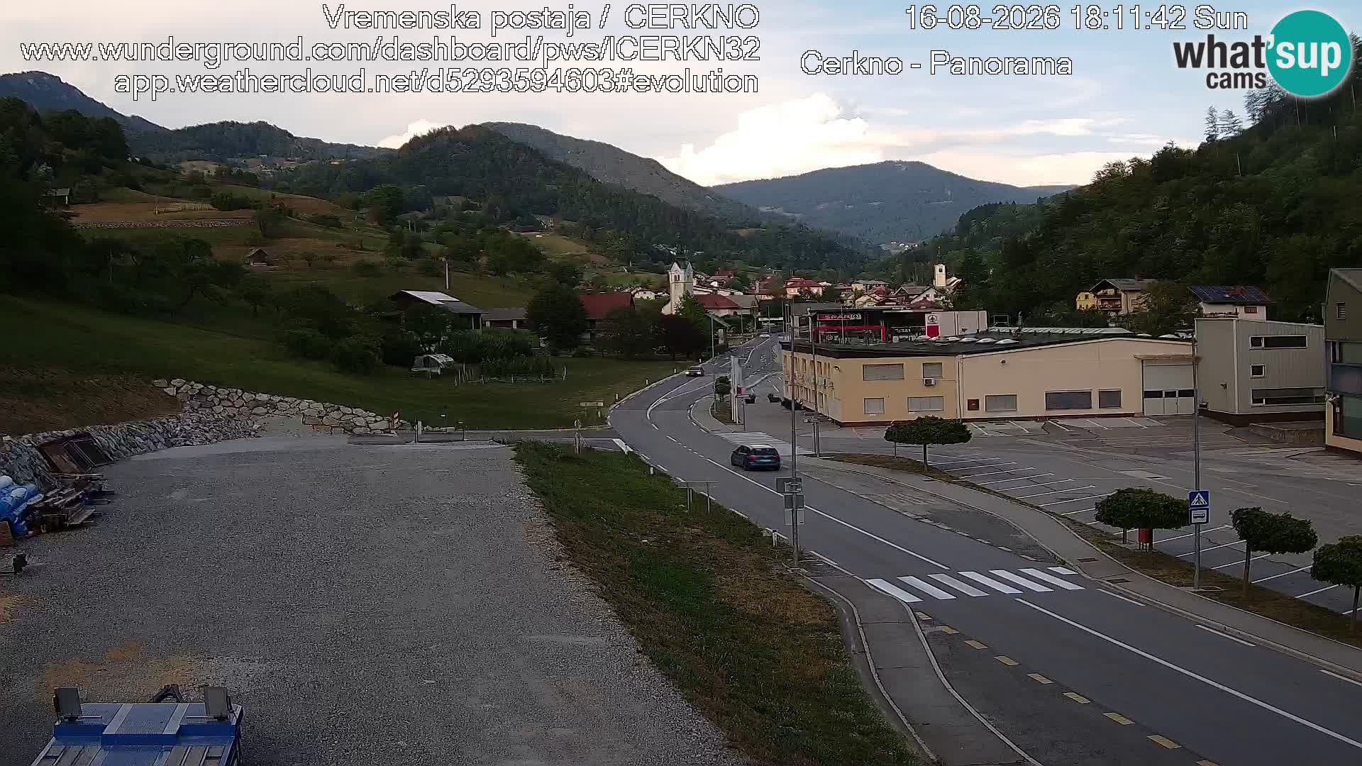 Cerkno ulaz u grad – Kamera uživo