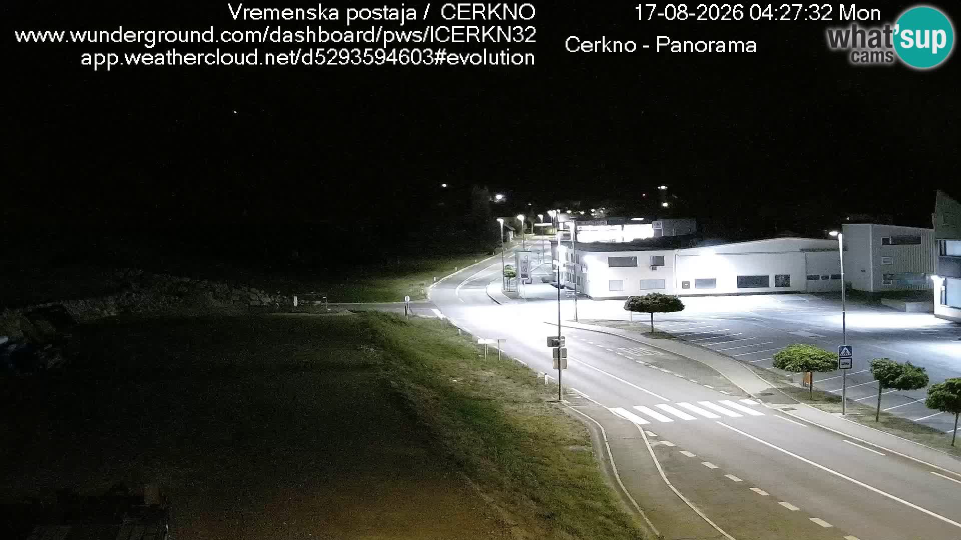 Cerkno city entrance Live Webcam