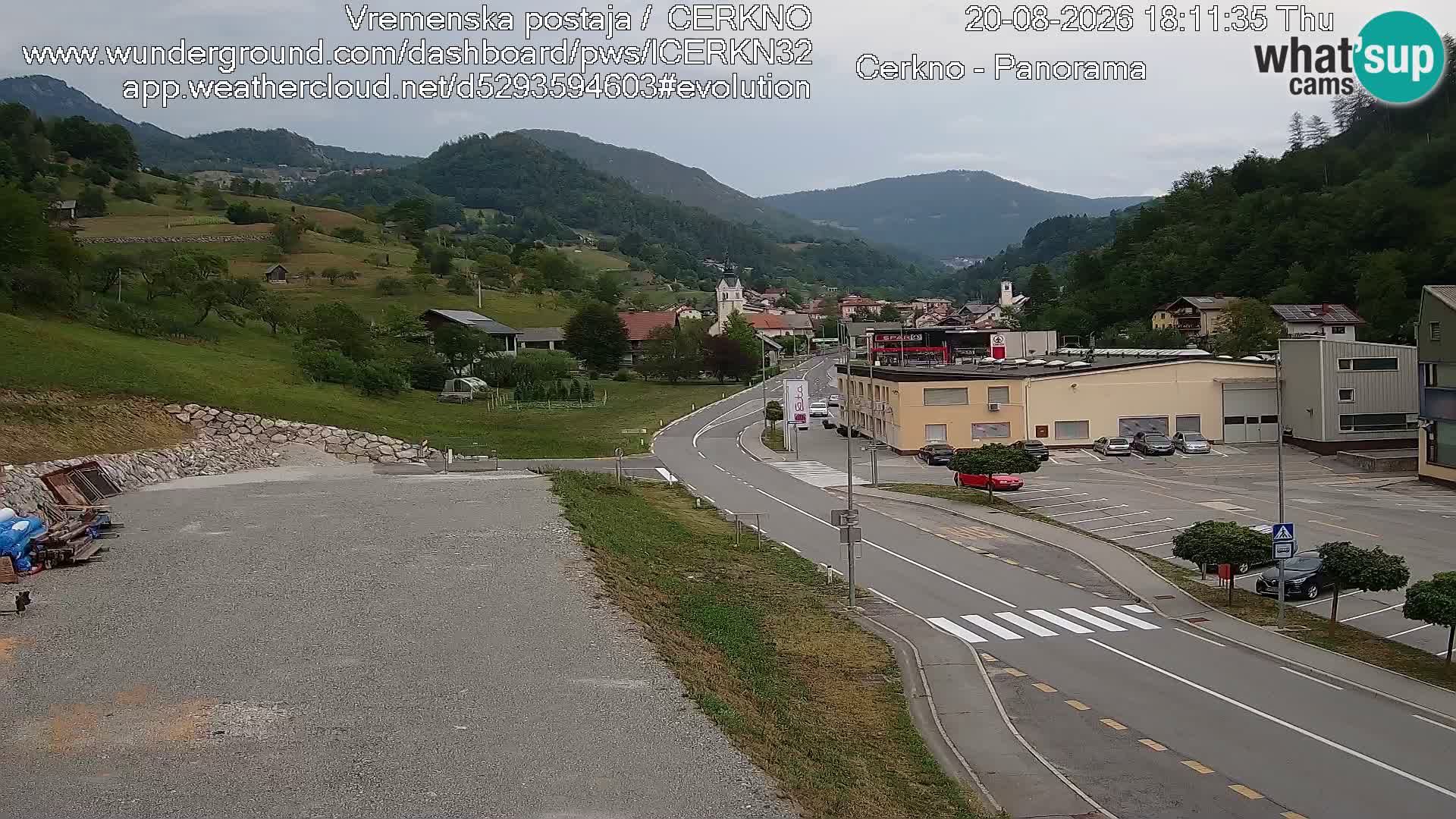 Cerkno Stadteingang Live-Webcam
