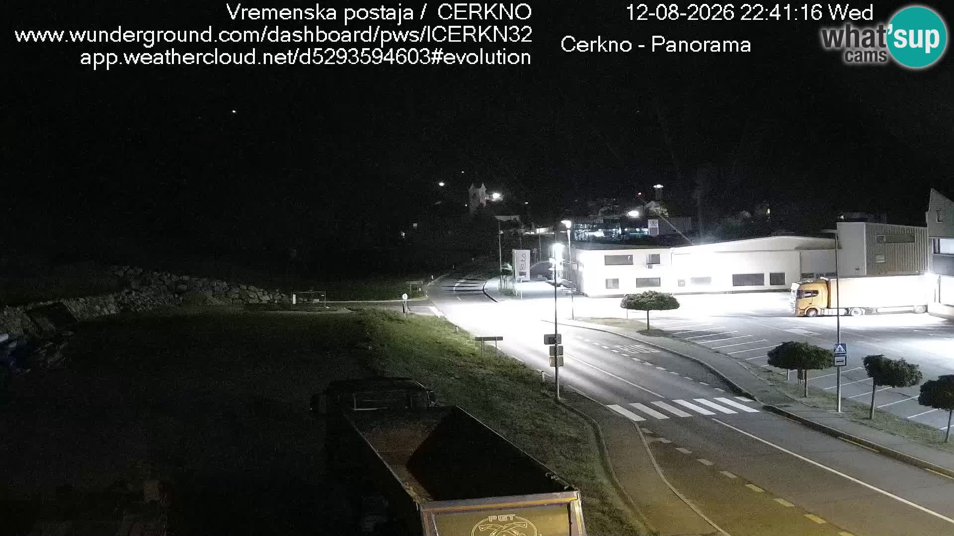 Cerkno city entrance Live Webcam