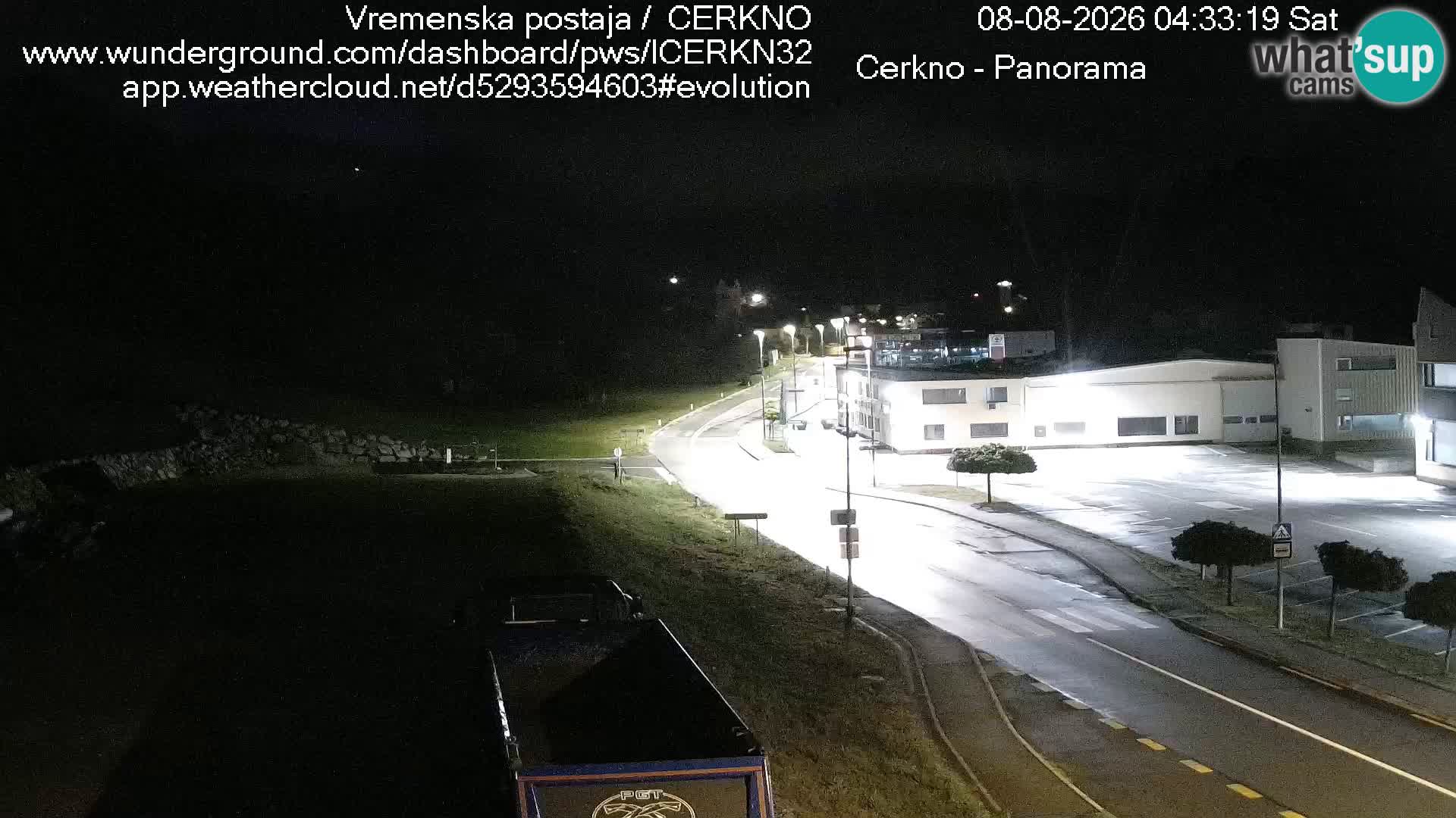 Webcam en direct – Entrée de la ville de Cerkno