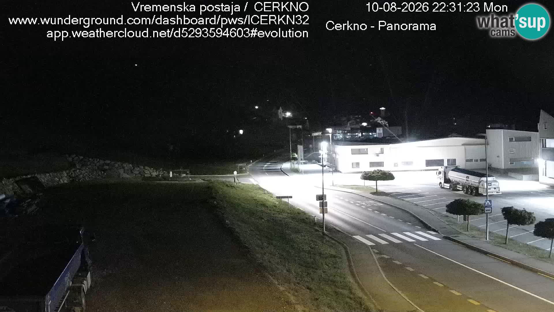 Cerkno city entrance Live Webcam