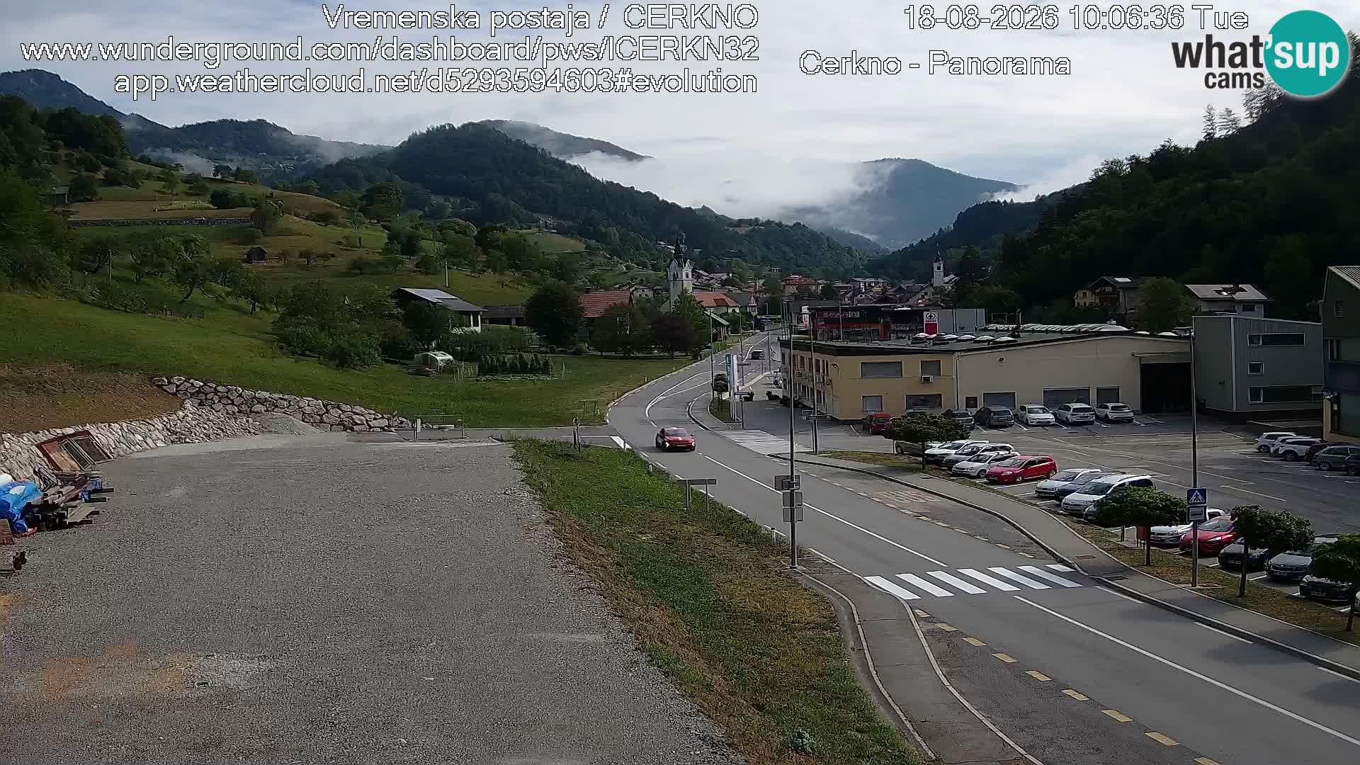 Cerkno Stadteingang Live-Webcam
