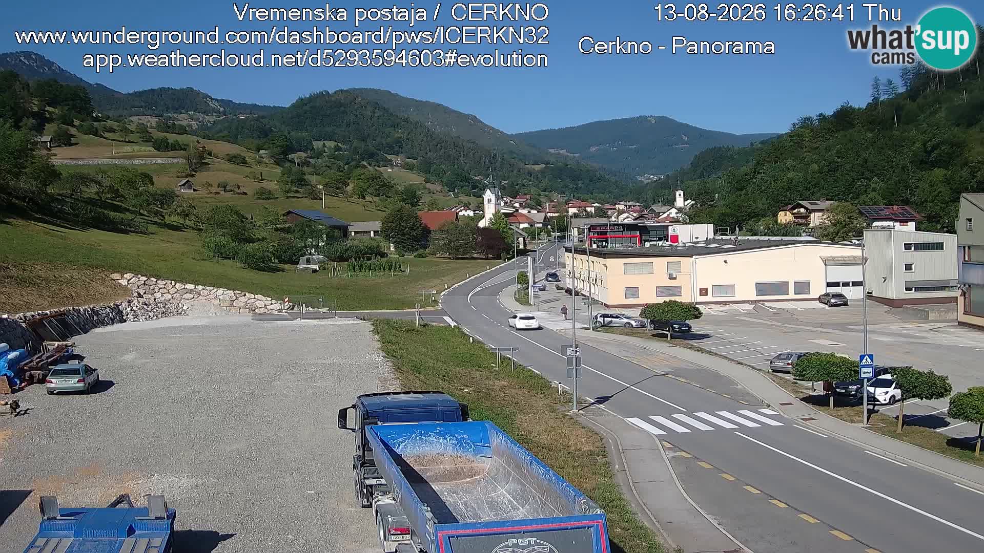 Cerkno Stadteingang Live-Webcam