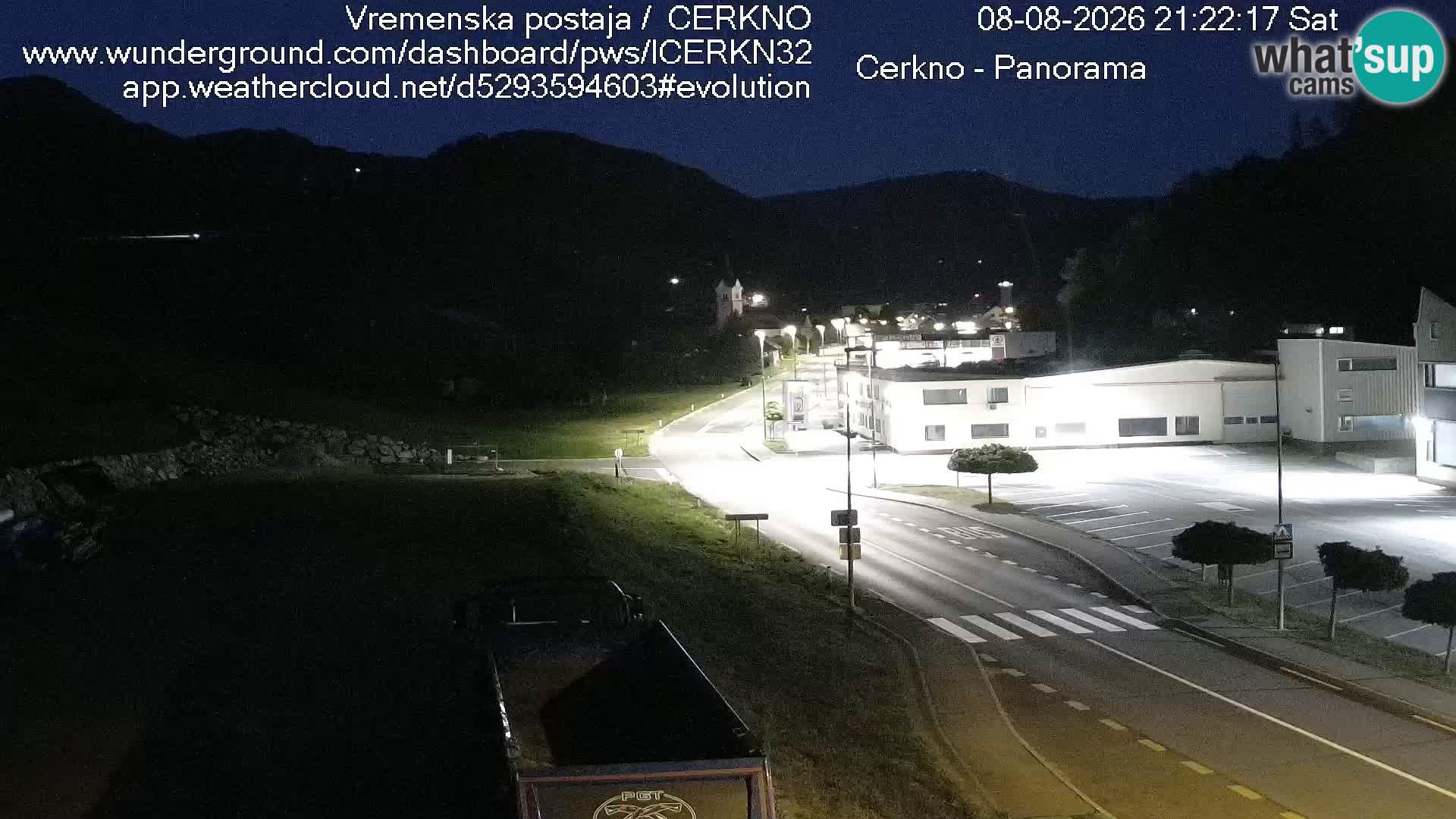 Cerkno city entrance Live Webcam