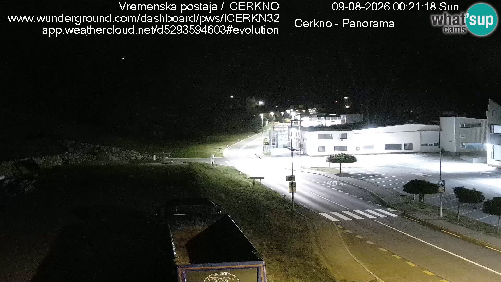 Webcam en direct – Entrée de la ville de Cerkno