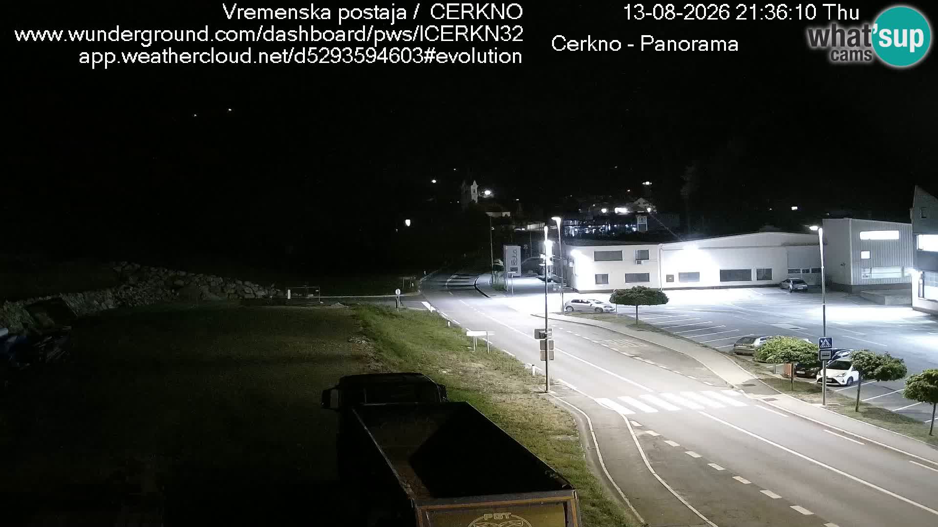 Webcam en direct – Entrée de la ville de Cerkno