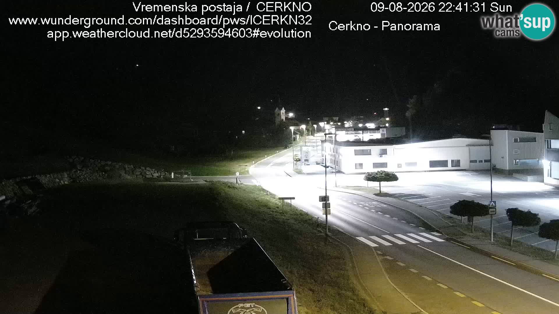 Cerkno entrada a la ciudad Webcam en vivo
