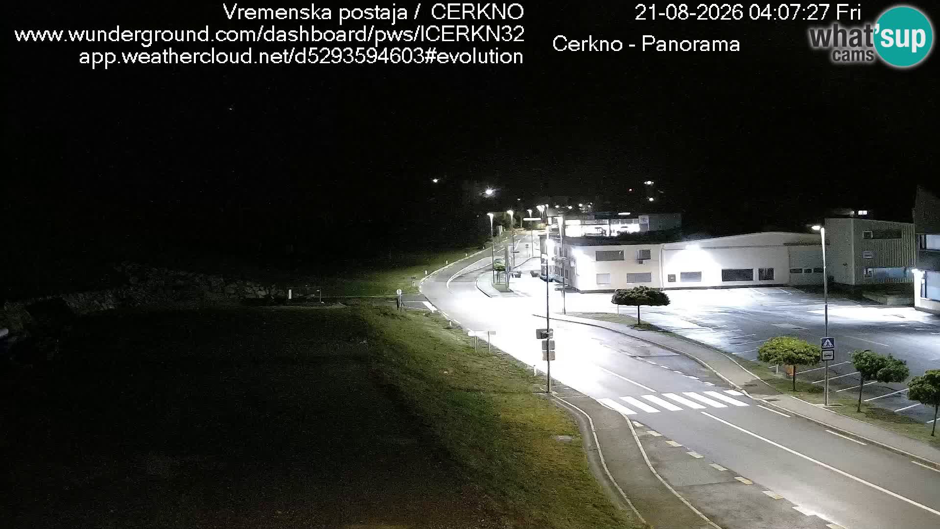 Cerkno entrada a la ciudad Webcam en vivo