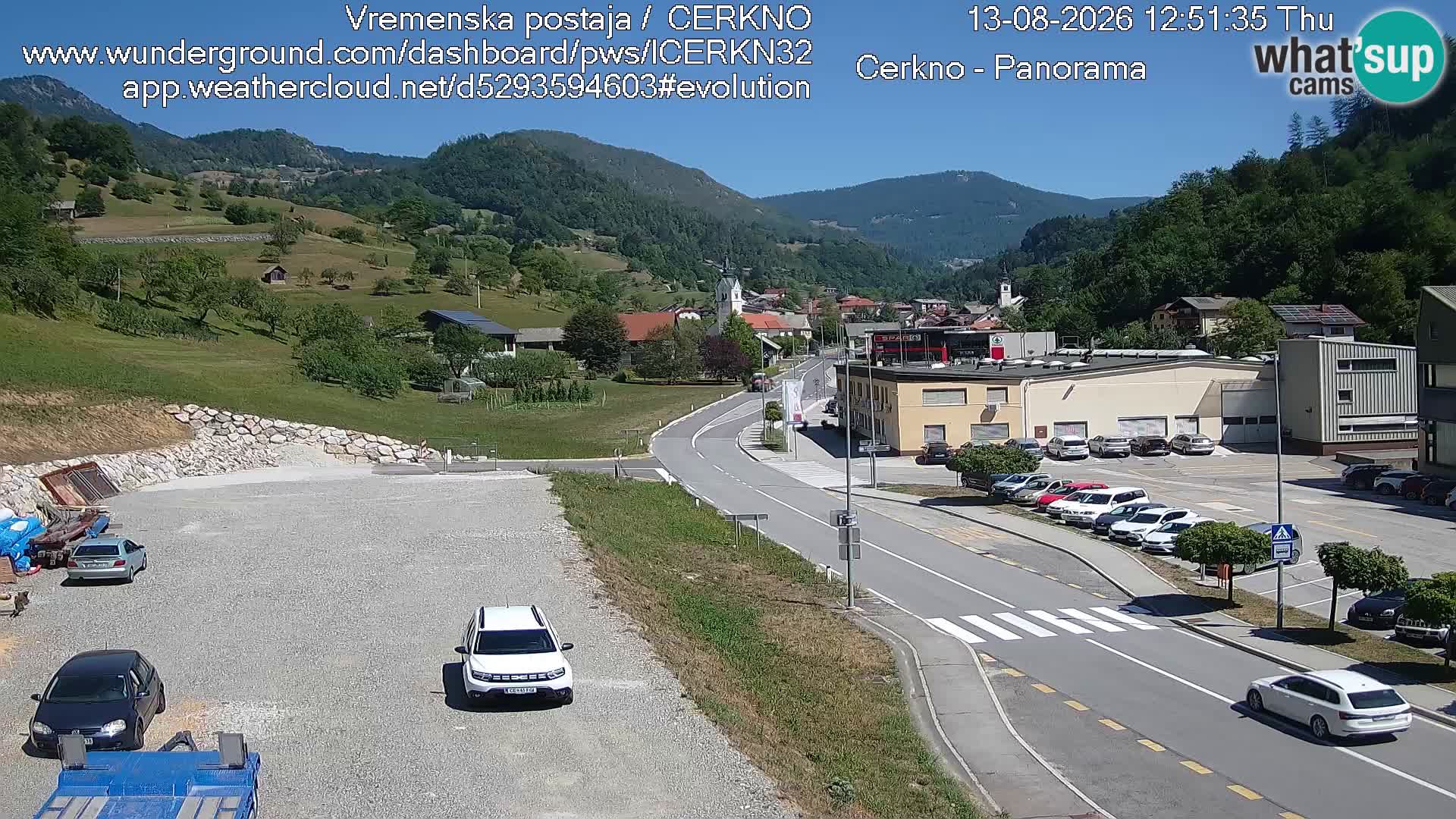 Cerkno Stadteingang Live-Webcam