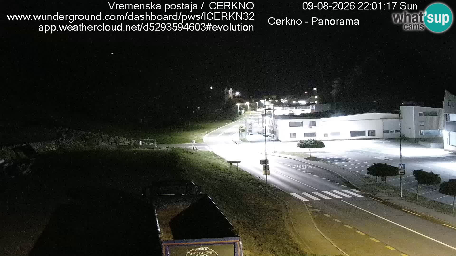 Cerkno city entrance Live Webcam