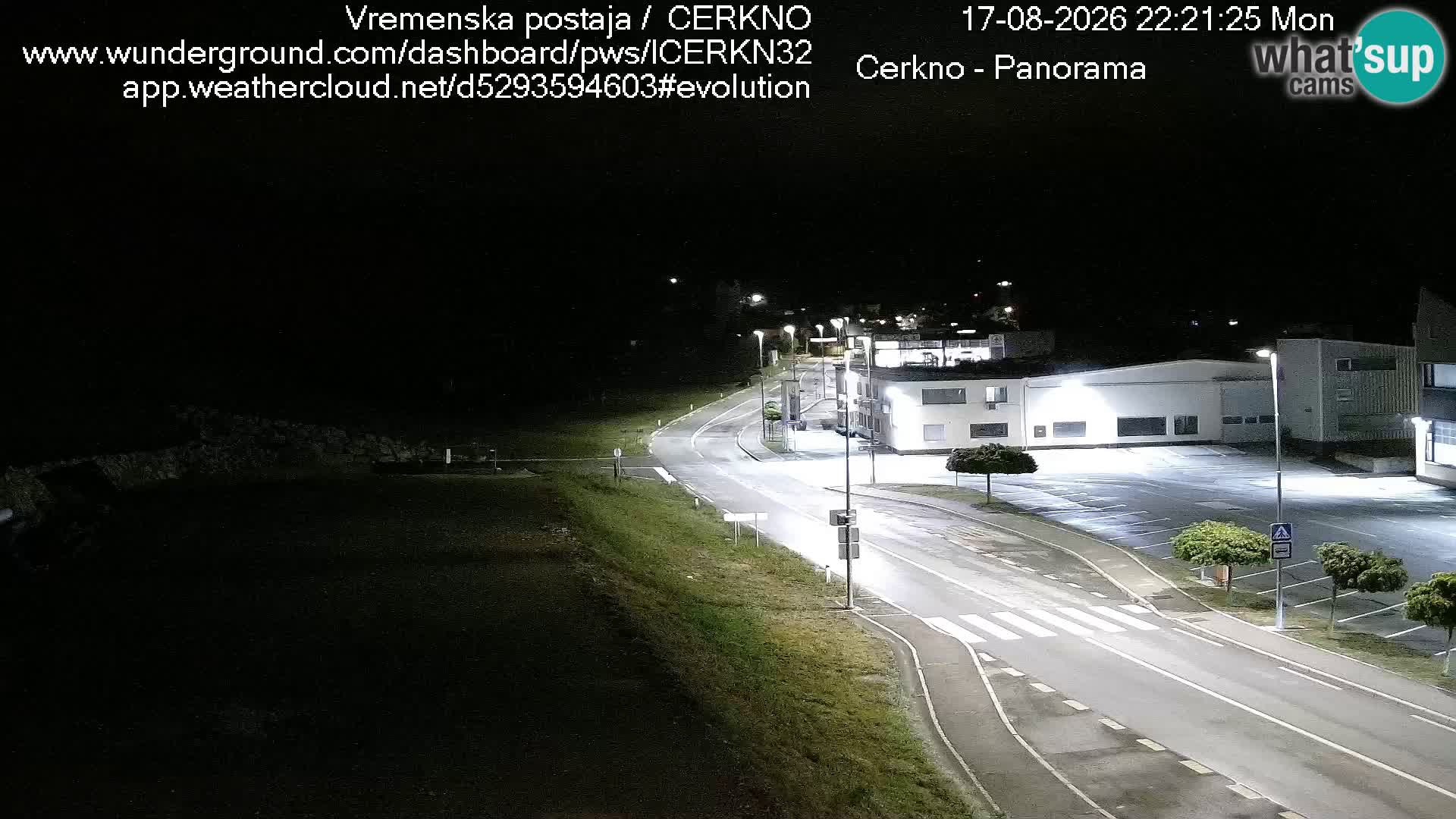 Cerkno entrada a la ciudad Webcam en vivo