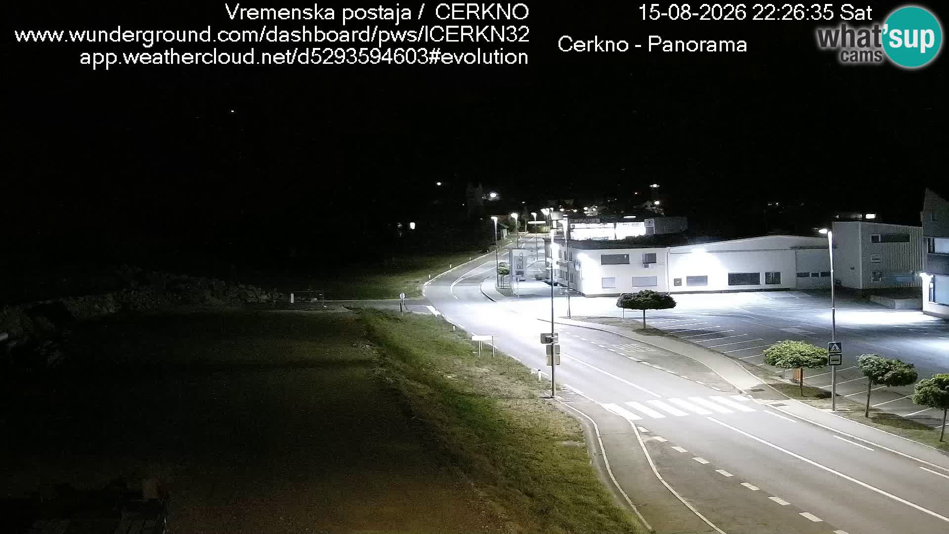 Cerkno city entrance Live Webcam