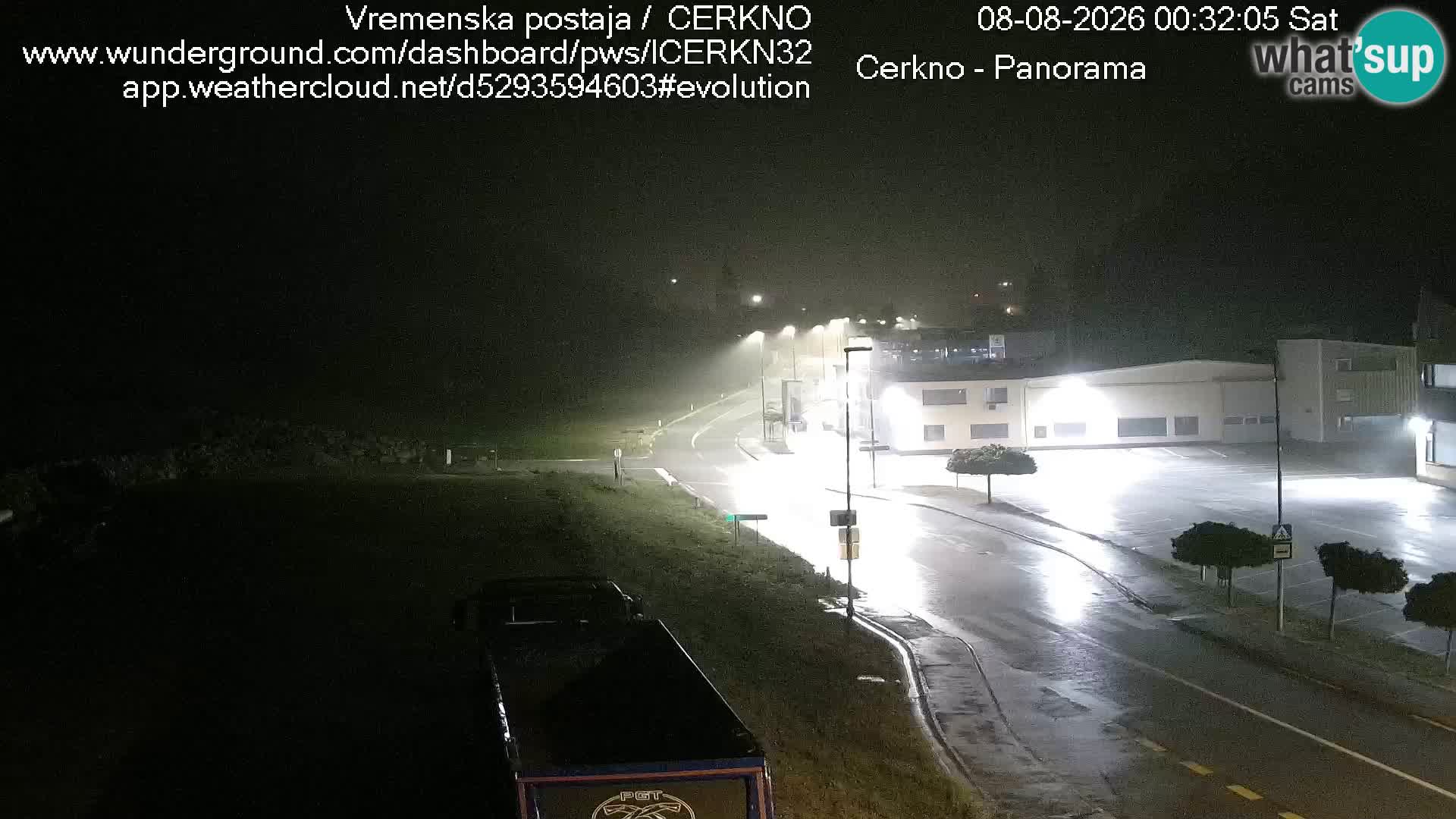 Cerkno city entrance Live Webcam