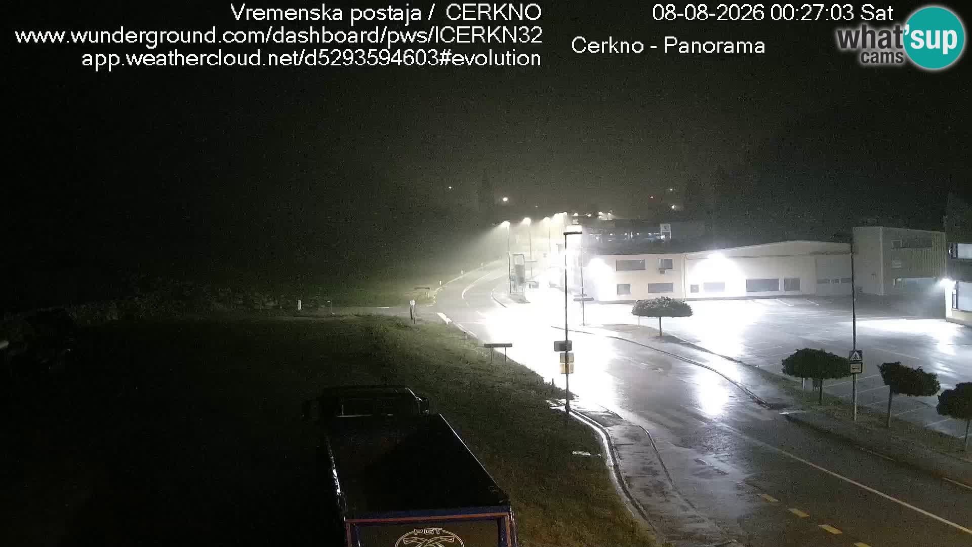 Webcam en direct – Entrée de la ville de Cerkno