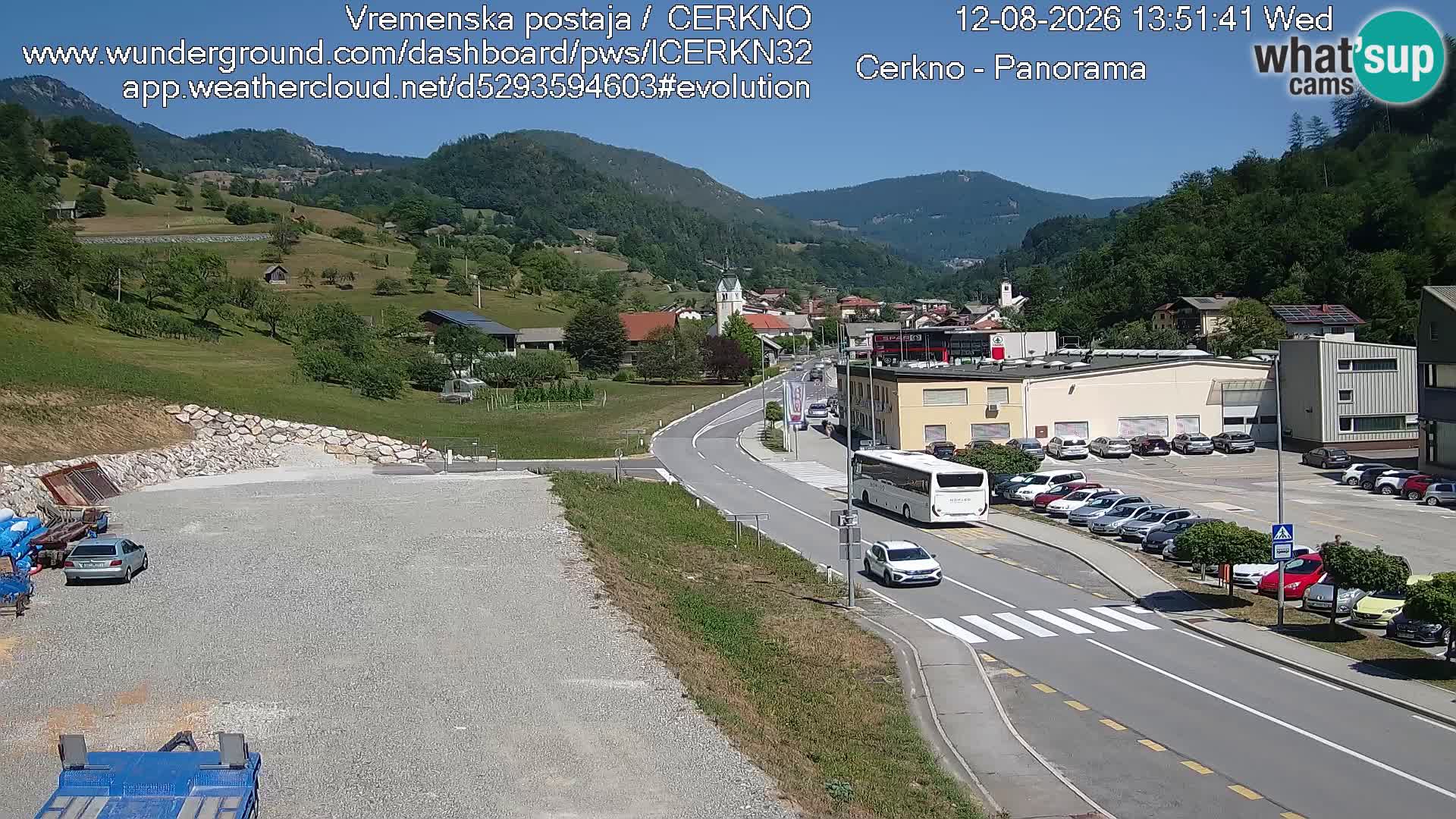 Cerkno ulaz u grad – Kamera uživo