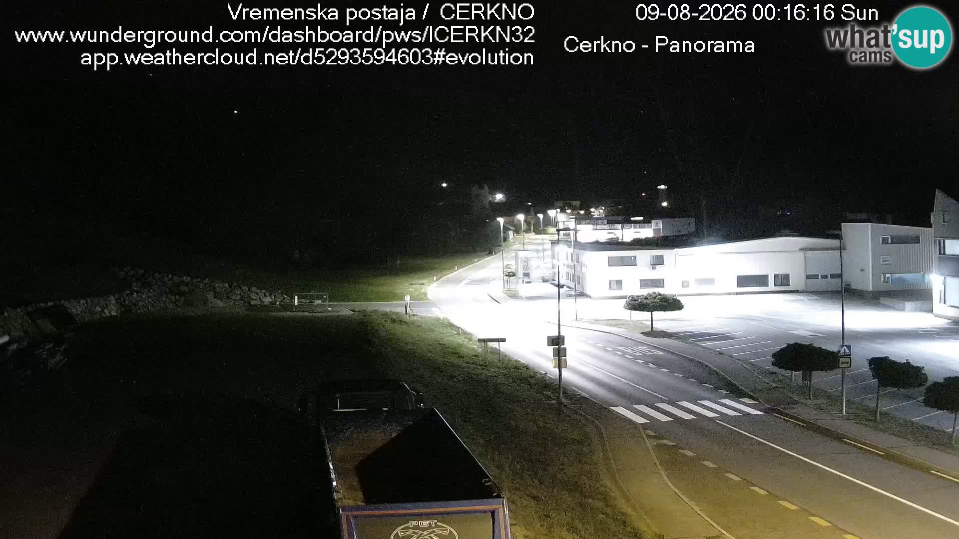 Cerkno entrada a la ciudad Webcam en vivo