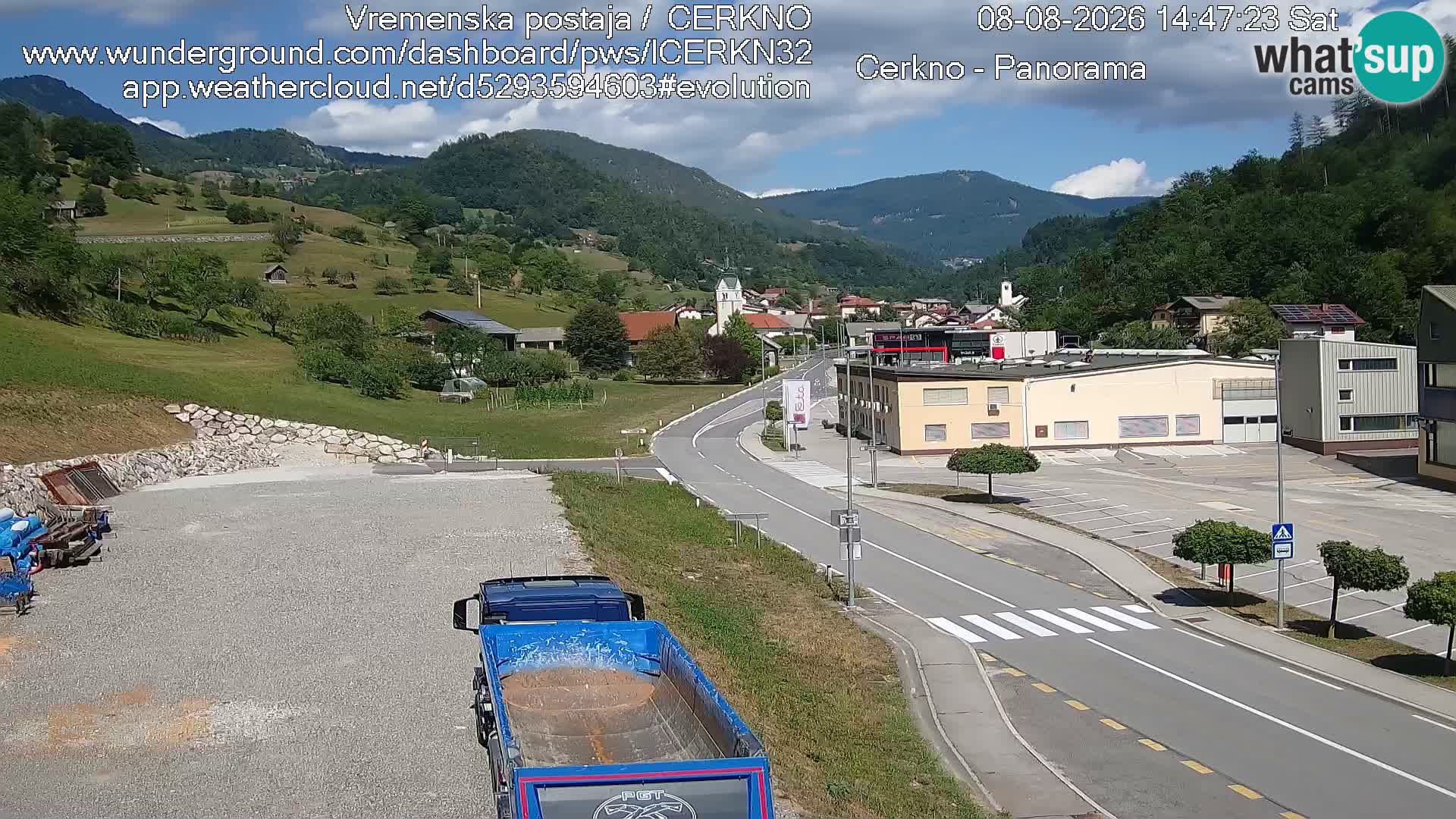 Cerkno ulaz u grad – Kamera uživo