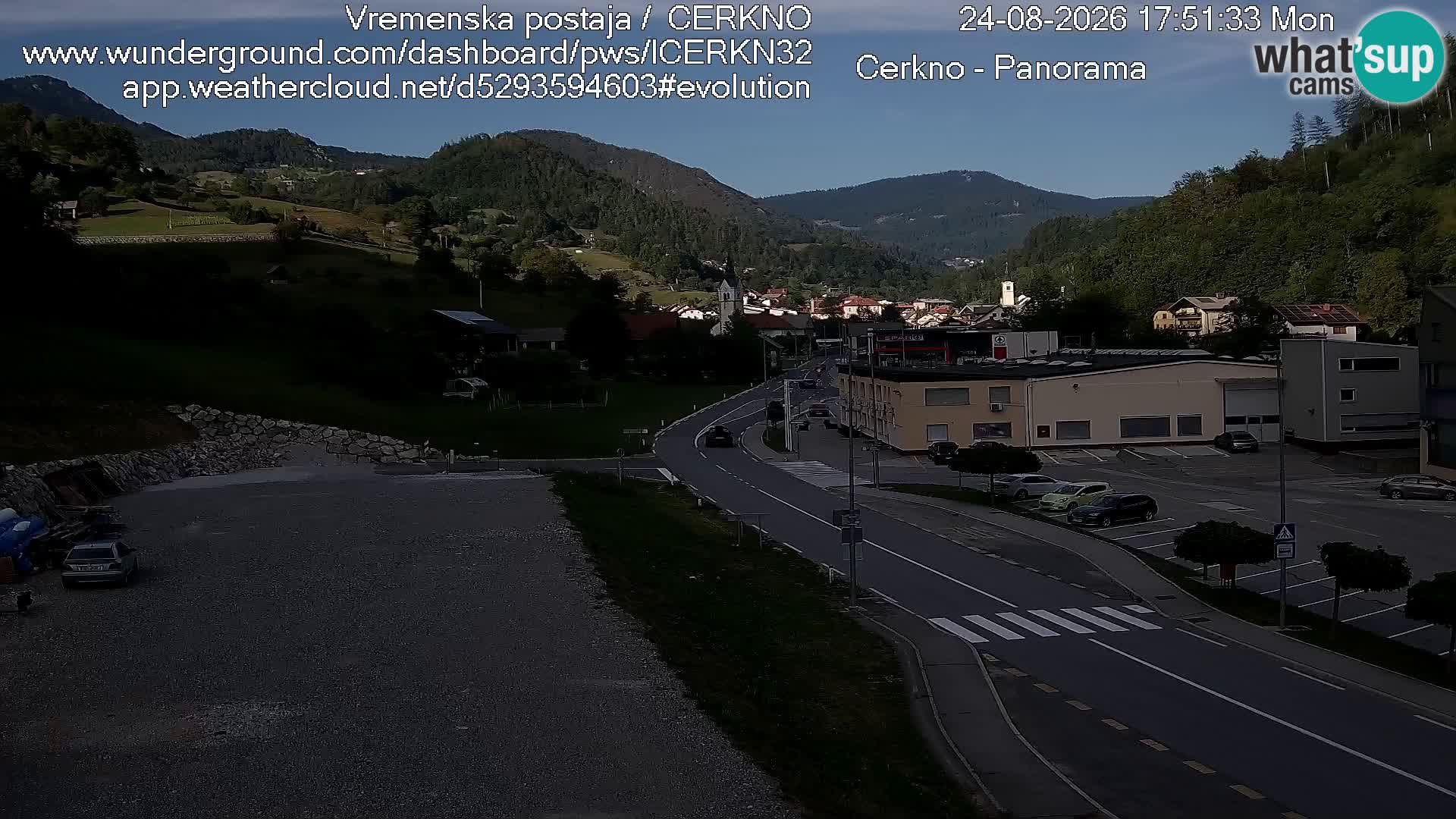 Cerkno Stadteingang Live-Webcam